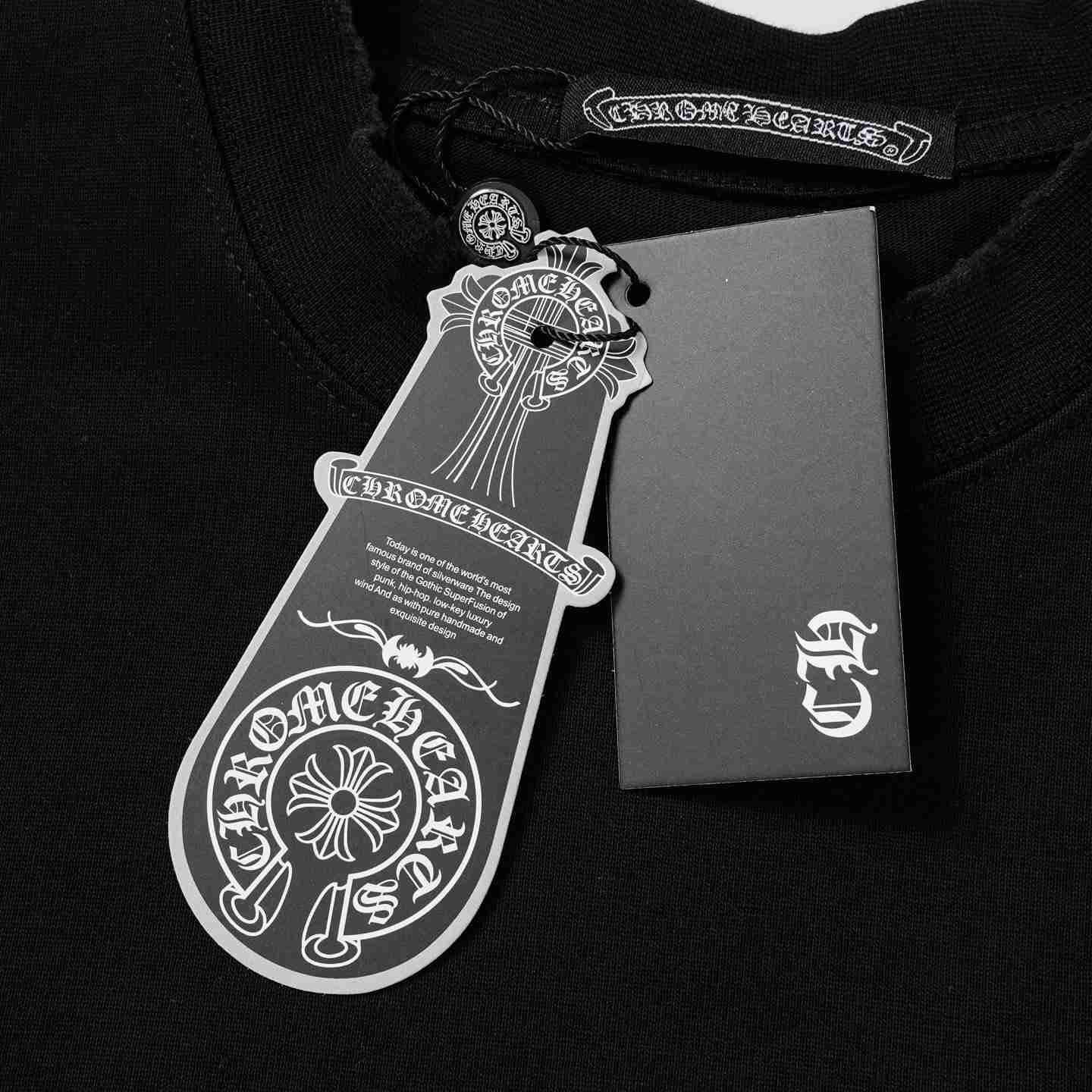 Chrome Hearts Cotton Cross Stitch T-Shirt 'Black' - DesignerGu