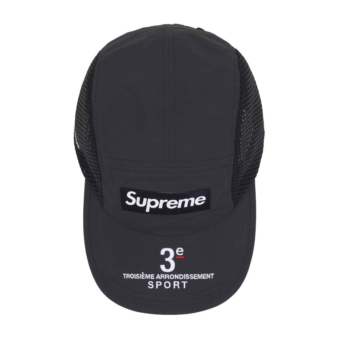 Supreme Mesh Side Panel Camp Cap 'Black' - DesignerGu
