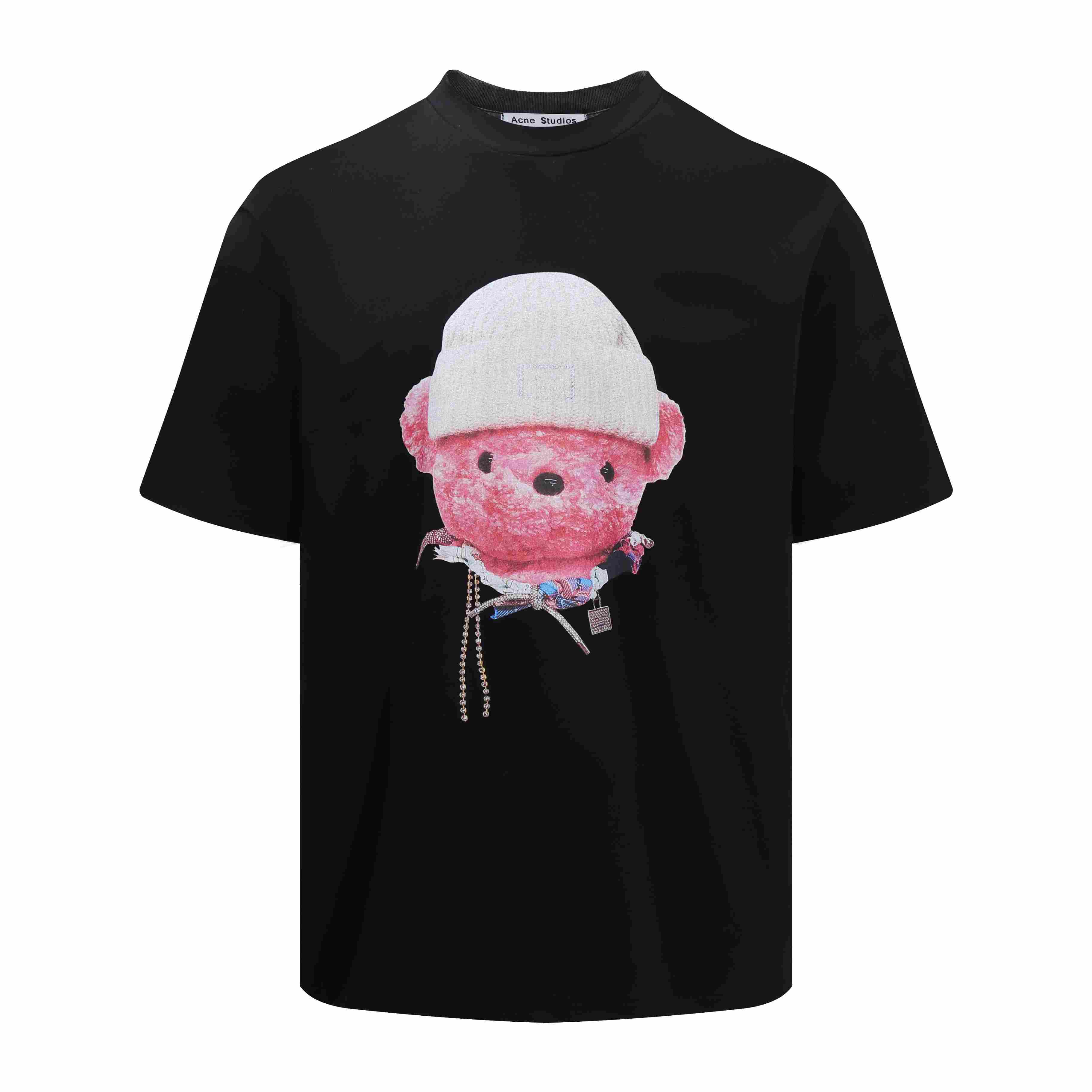 Acne Studios  Exford Face Teddy Bear T-Shirt - DesignerGu