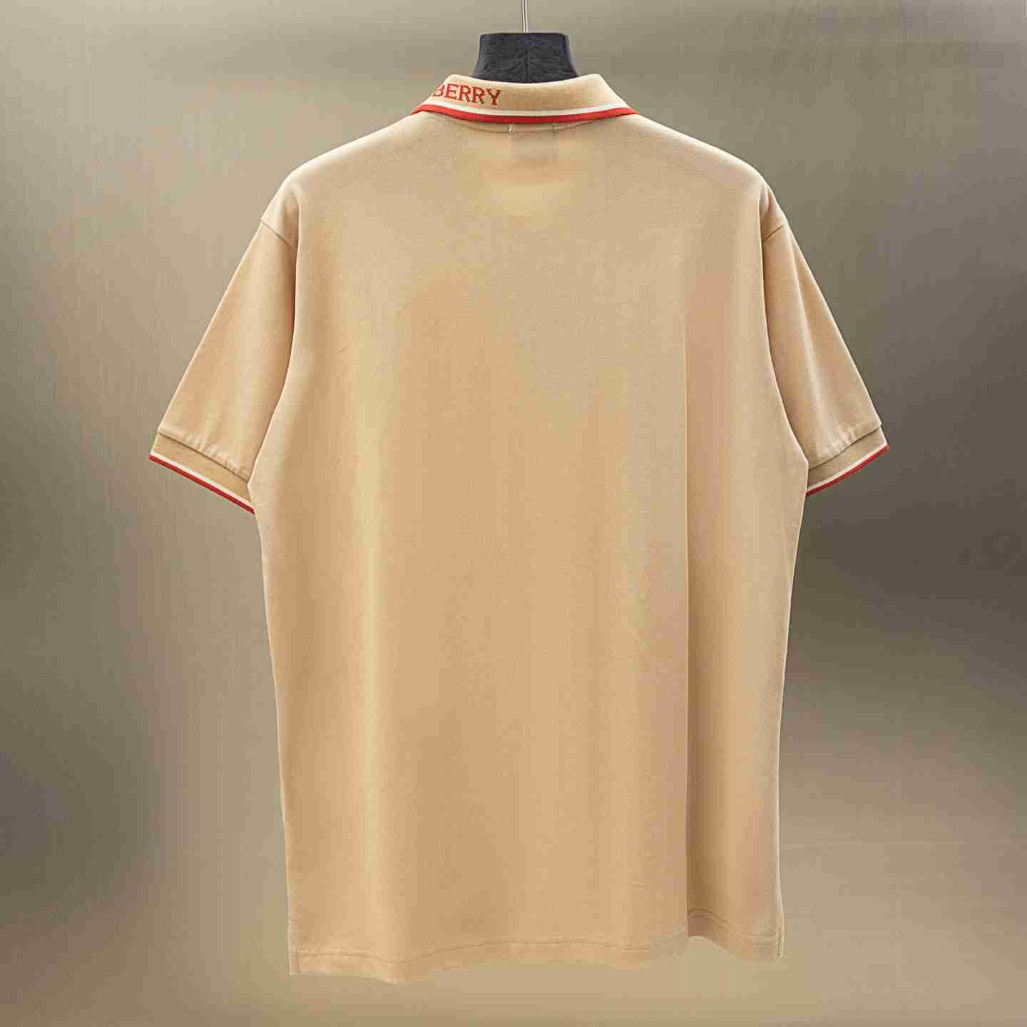 Burberry Logo Collar Cotton Polo Shirt - DesignerGu