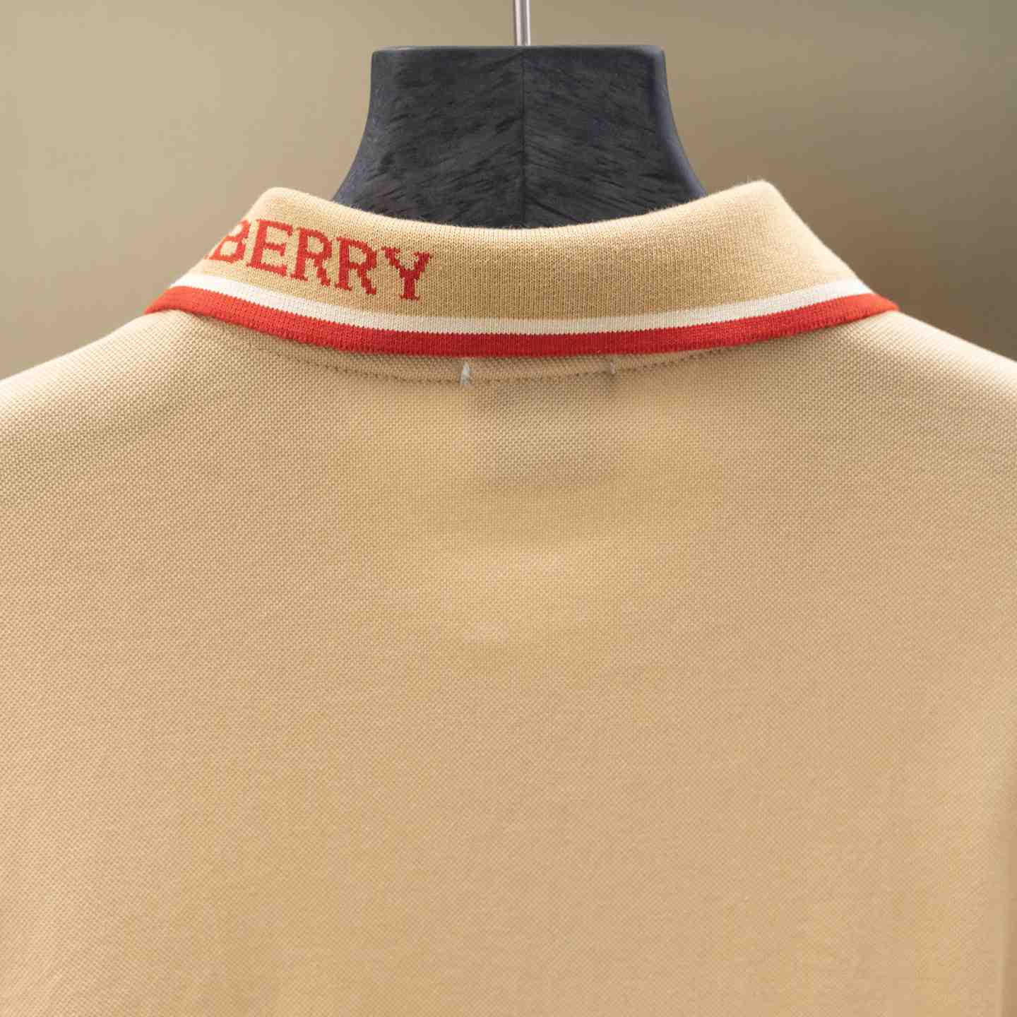 Burberry Logo Collar Cotton Polo Shirt - DesignerGu