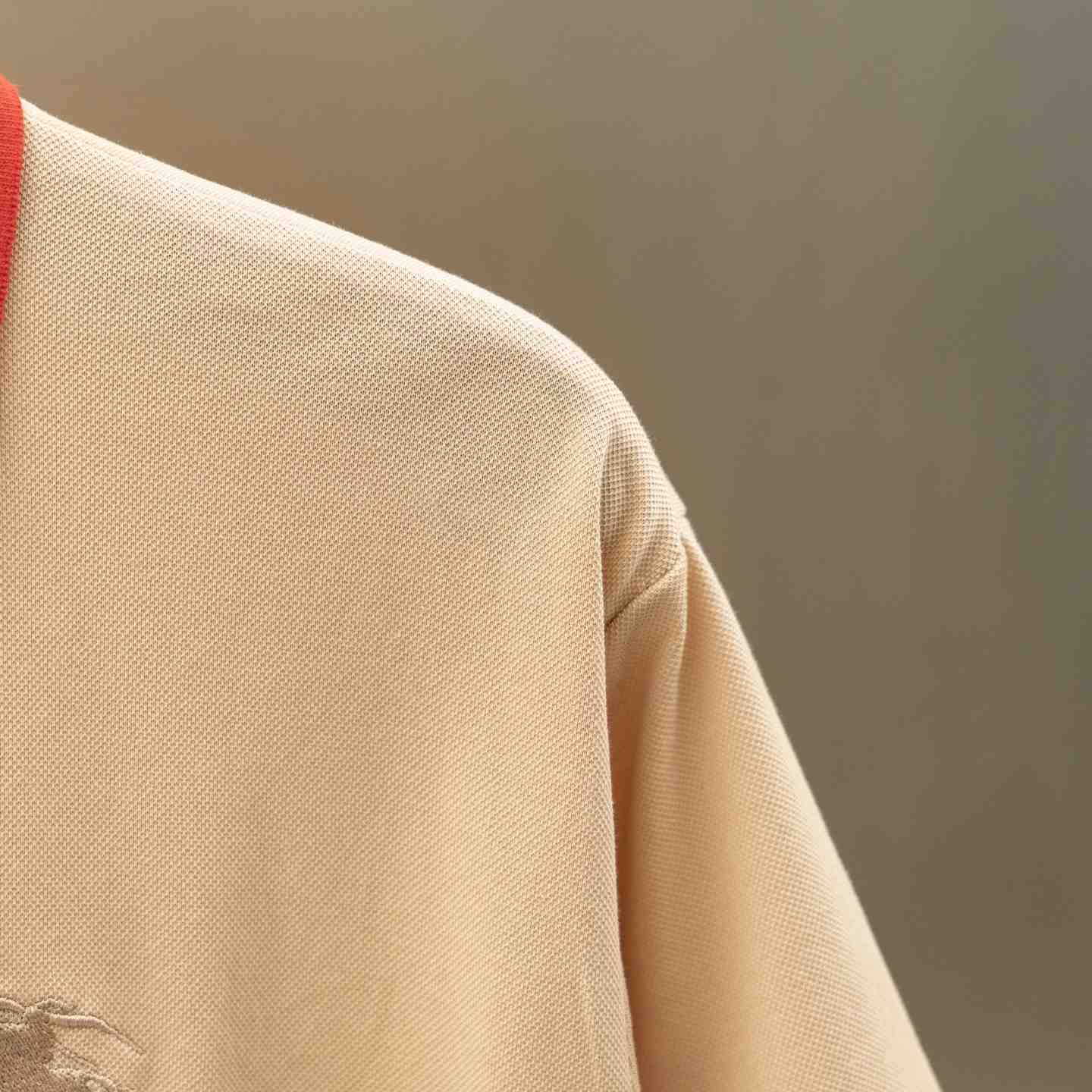 Burberry Logo Collar Cotton Polo Shirt - DesignerGu