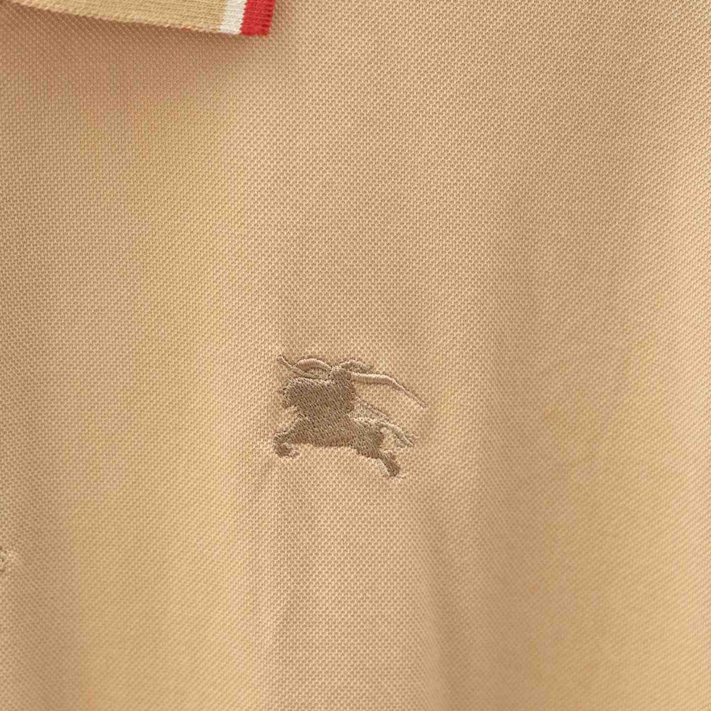 Burberry Logo Collar Cotton Polo Shirt - DesignerGu