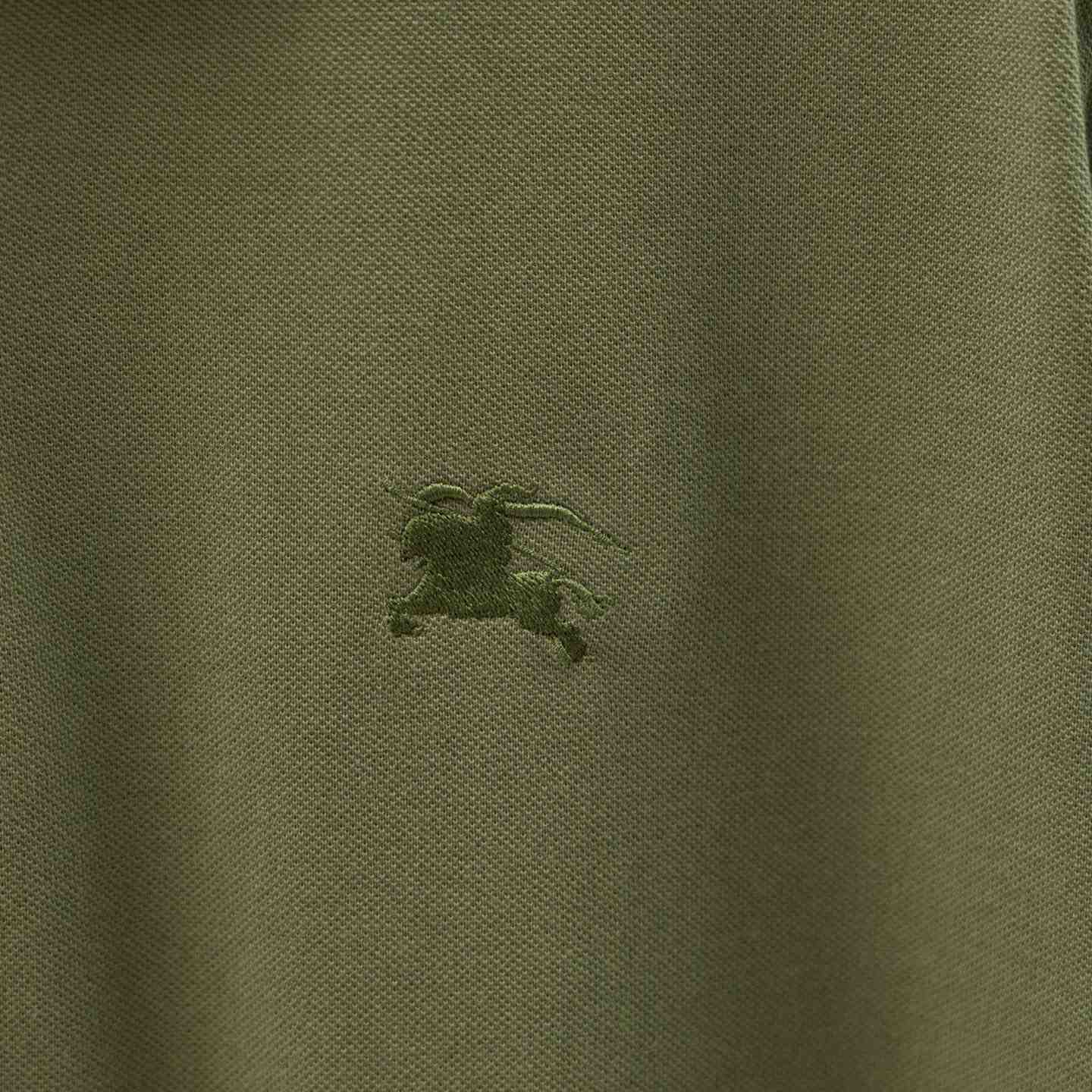 Burberry Logo Collar Cotton Polo Shirt - DesignerGu