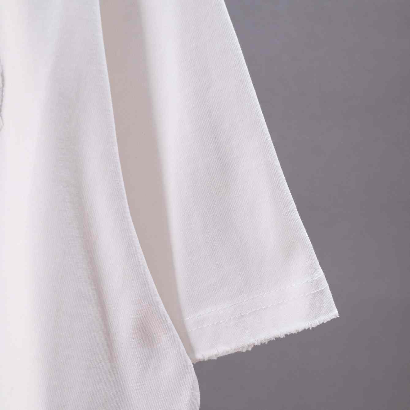 Chrome Hearts Cotton Cross Stitch Logo T-Shirt 'White' - DesignerGu