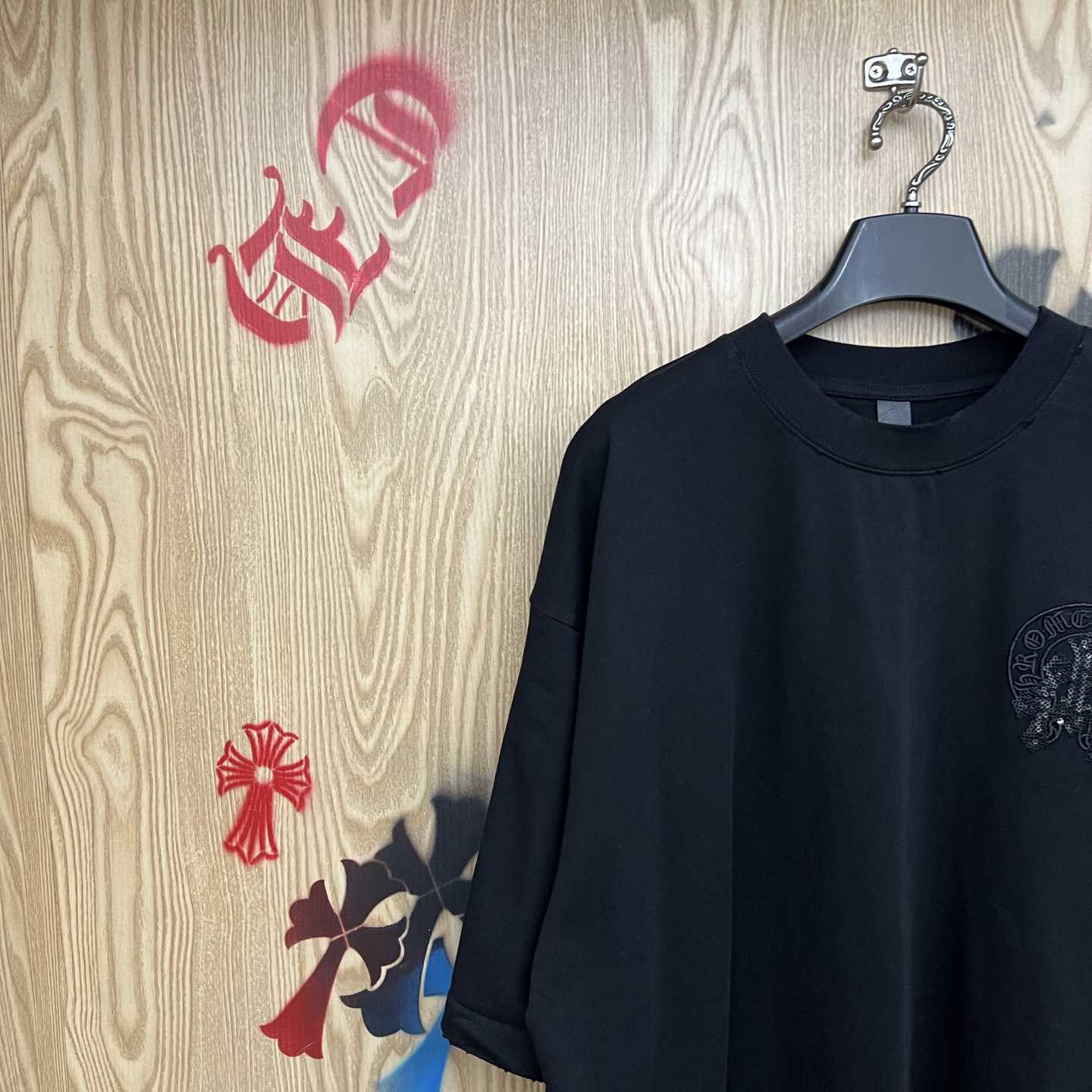 Chrome Hearts Embroidered Letter Logo T-Shirt 'Black' - DesignerGu