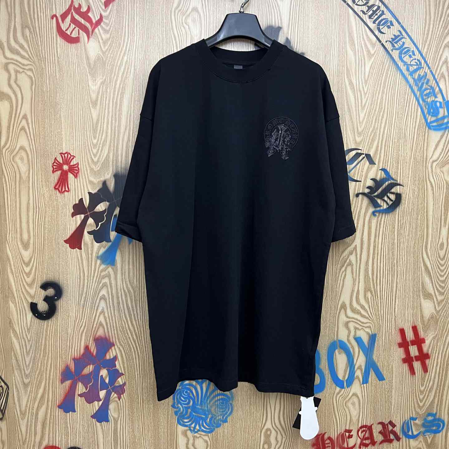Chrome Hearts Embroidered Letter Logo T-Shirt 'Black' - DesignerGu