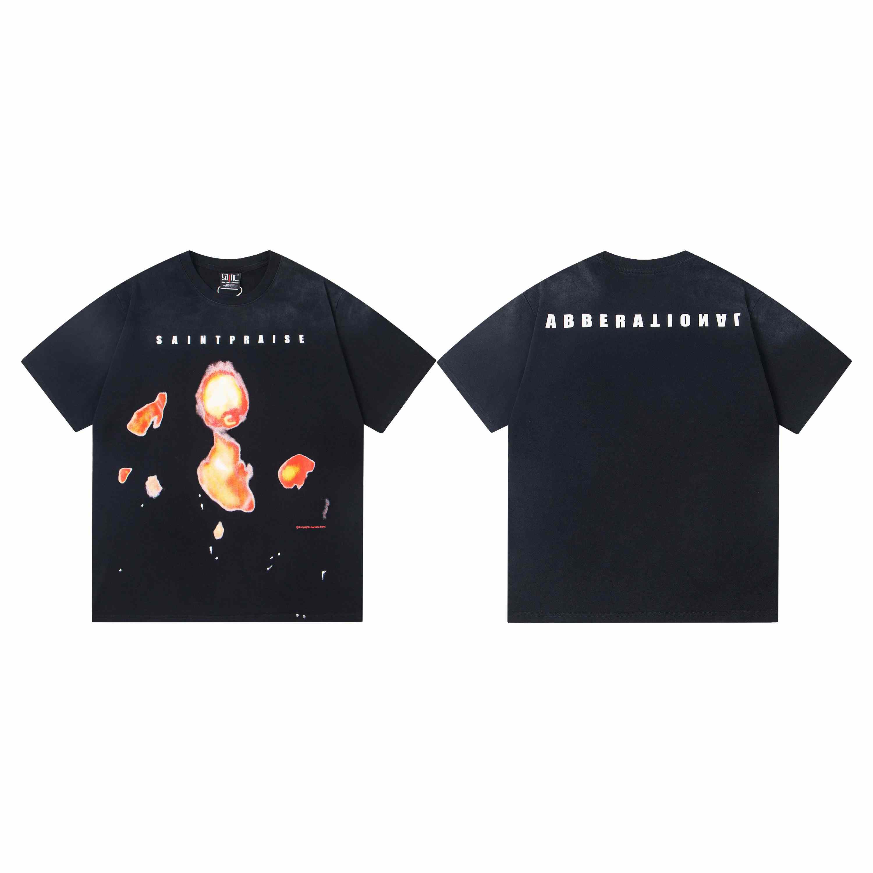 Saint Michael Praise Short-Sleeve Tee 'Black' - DesignerGu