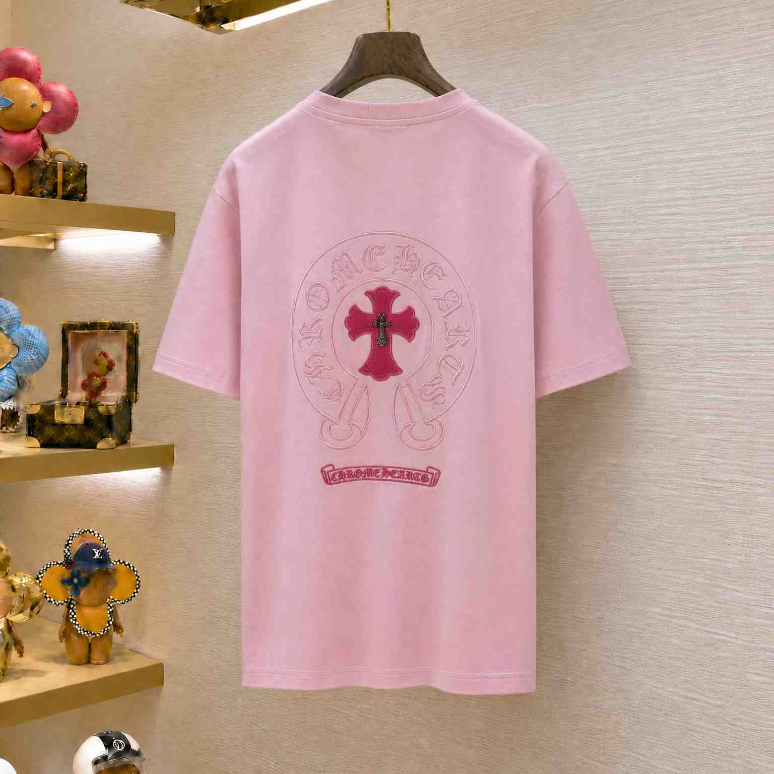 Chrome Hearts  Croce Heart Cross T-shirt - DesignerGu
