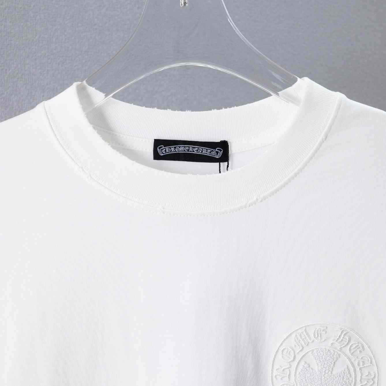 Chrome Hearts Embroidered Letter Logo T-Shirt 'White' - DesignerGu