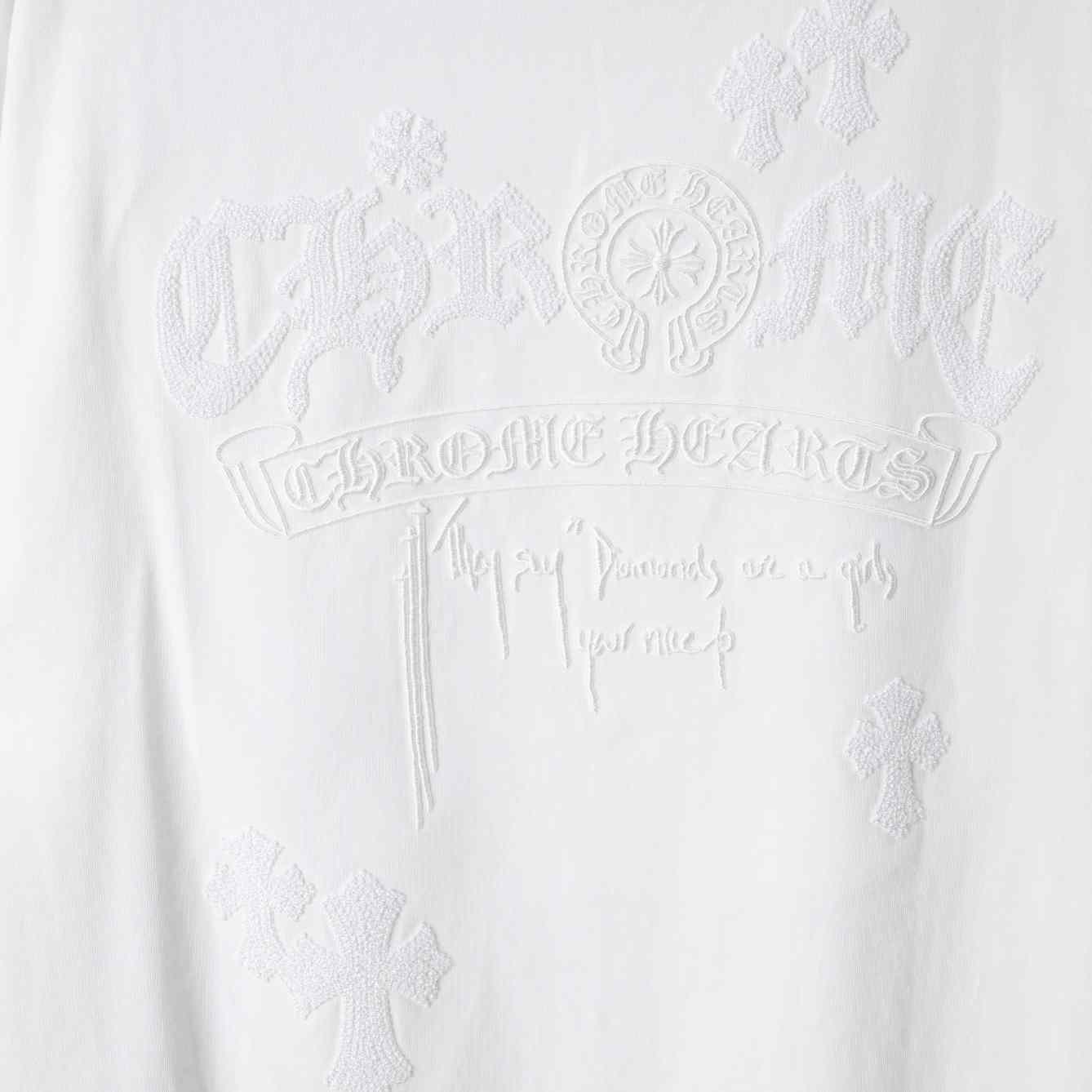 Chrome Hearts Embroidered Letter Logo T-Shirt 'White' - DesignerGu