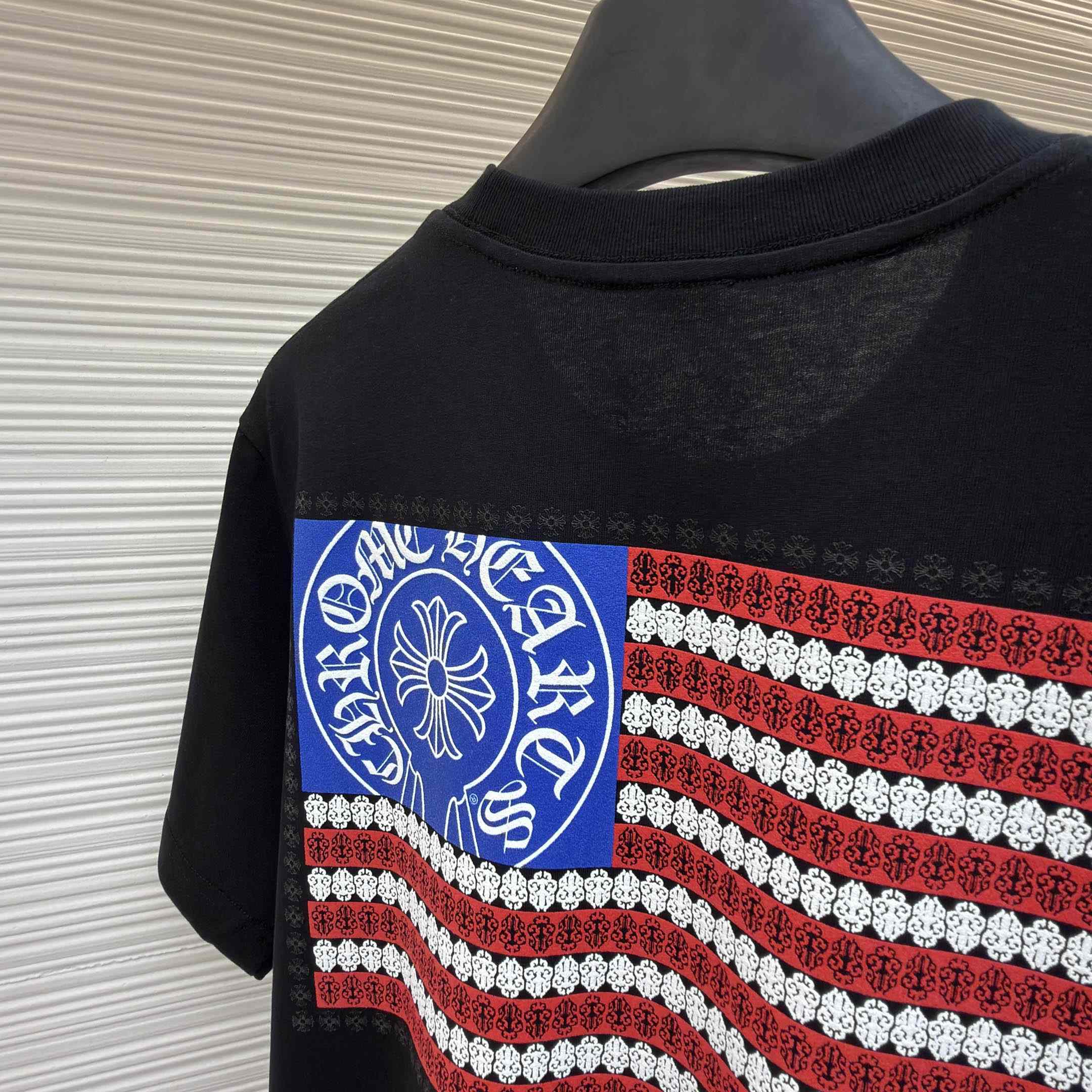 Chrome Hearts American Flag T-Shirt 'Black' - DesignerGu