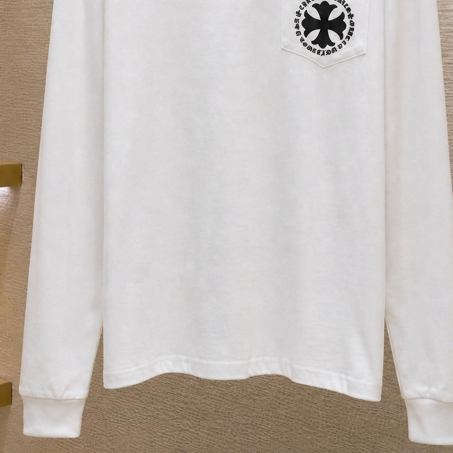 Chrome Hearts Pattern Cross Flower Circle Sanskrit Long Sleeve - DesignerGu