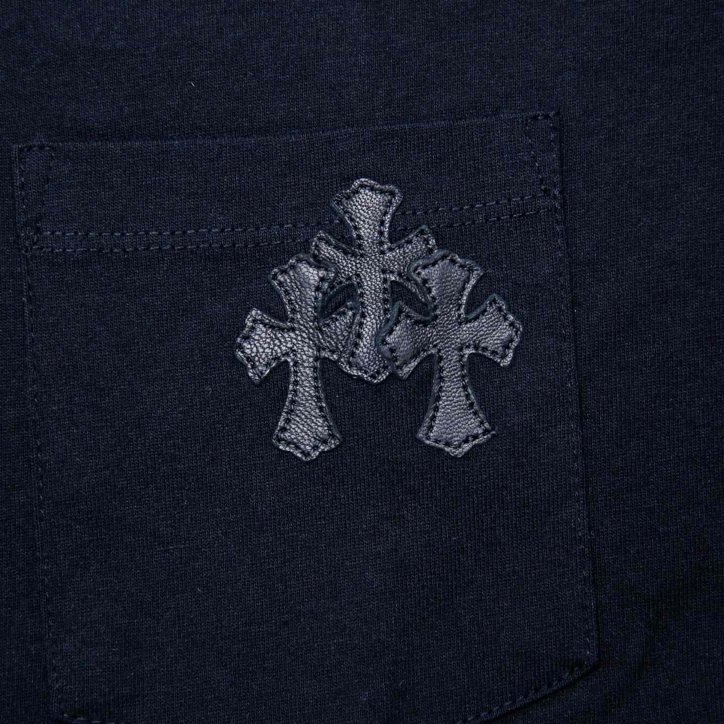 Chrome Hearts Henley Cross Patch T-Shirt - DesignerGu