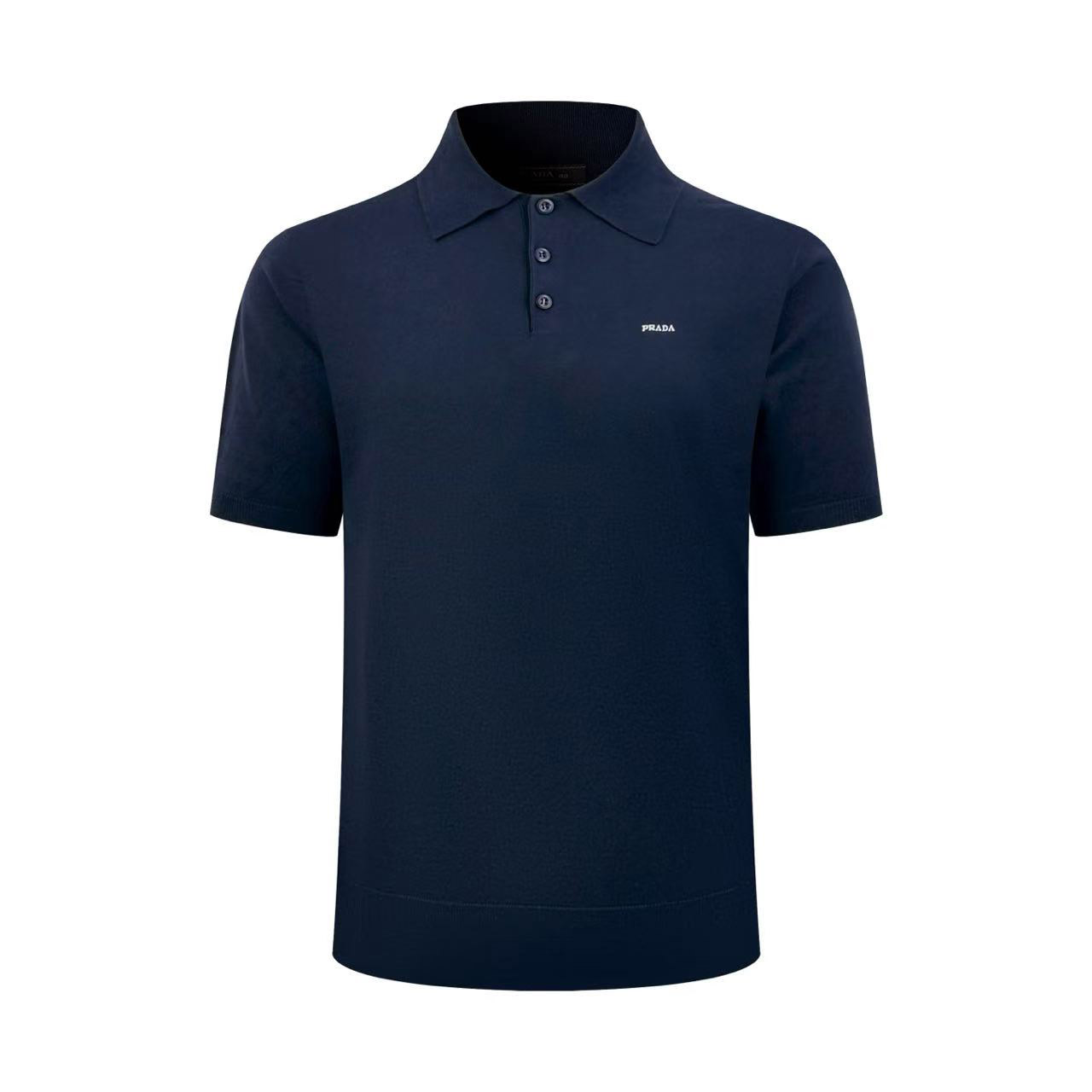 Prada Virgin Wool Polo Sweater - DesignerGu