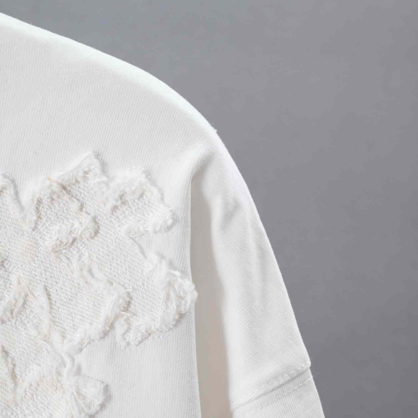 Chrome Hearts Cotton Cross Stitch T-Shirt 'White' - DesignerGu