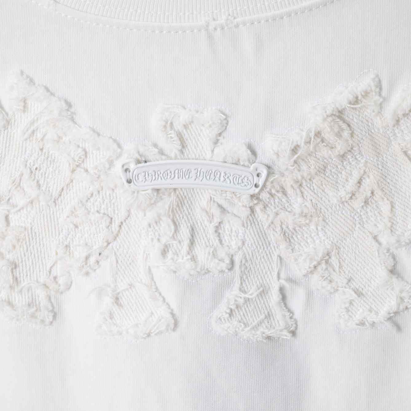 Chrome Hearts Cotton Cross Stitch T-Shirt 'White' - DesignerGu