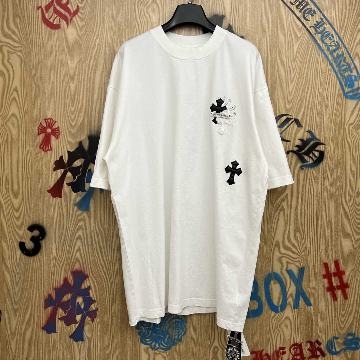 Chrome Hearts Cross Patch T-shirt 'White' - DesignerGu