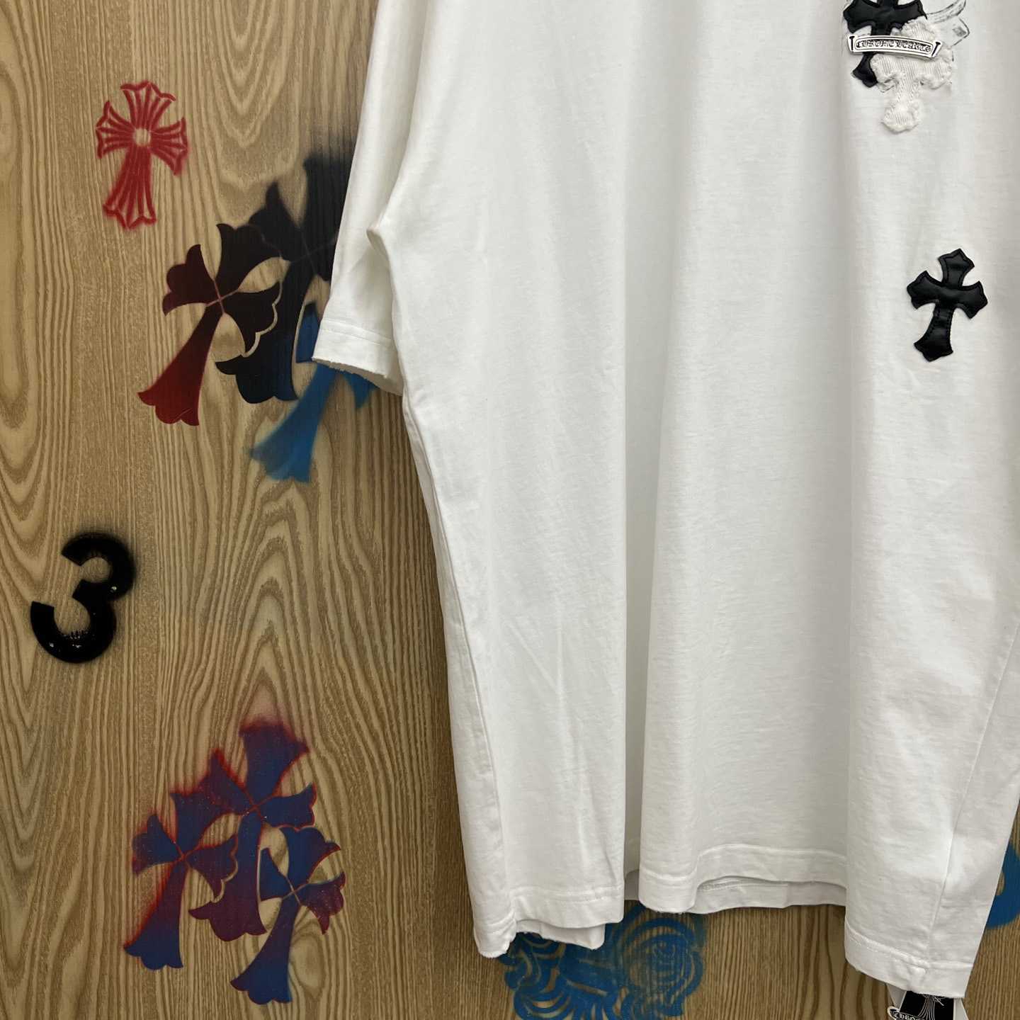 Chrome Hearts Cross Patch T-shirt 'White' - DesignerGu