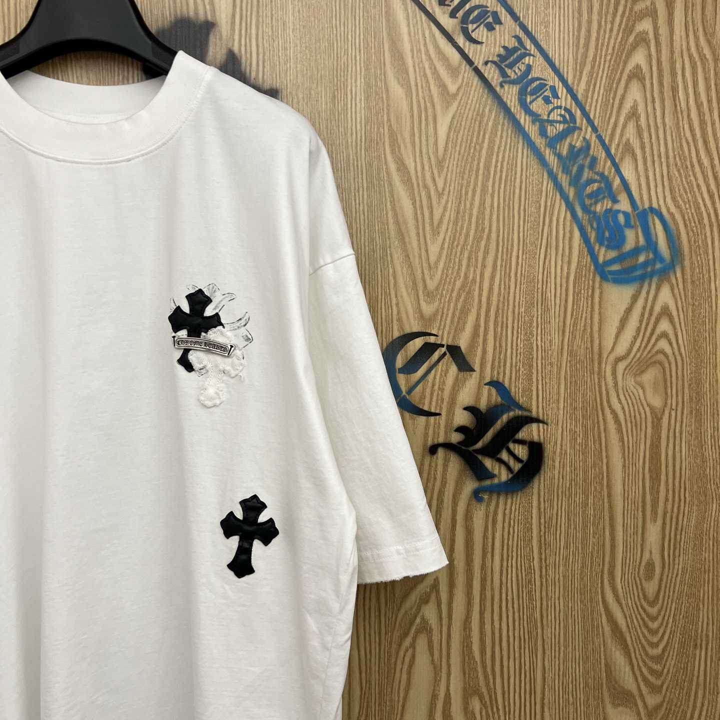 Chrome Hearts Cross Patch T-shirt 'White' - DesignerGu