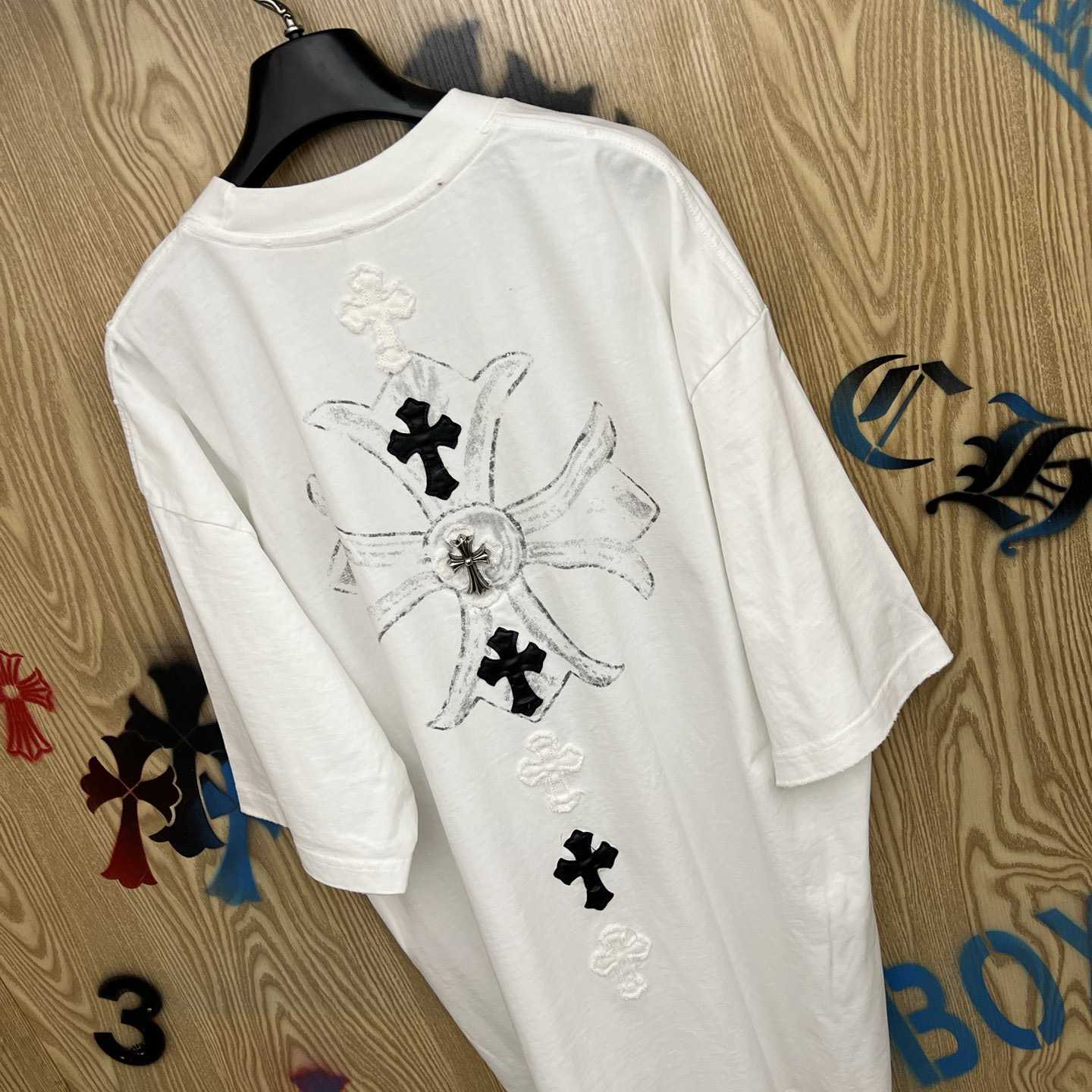 Chrome Hearts Cross Patch T-shirt 'White' - DesignerGu
