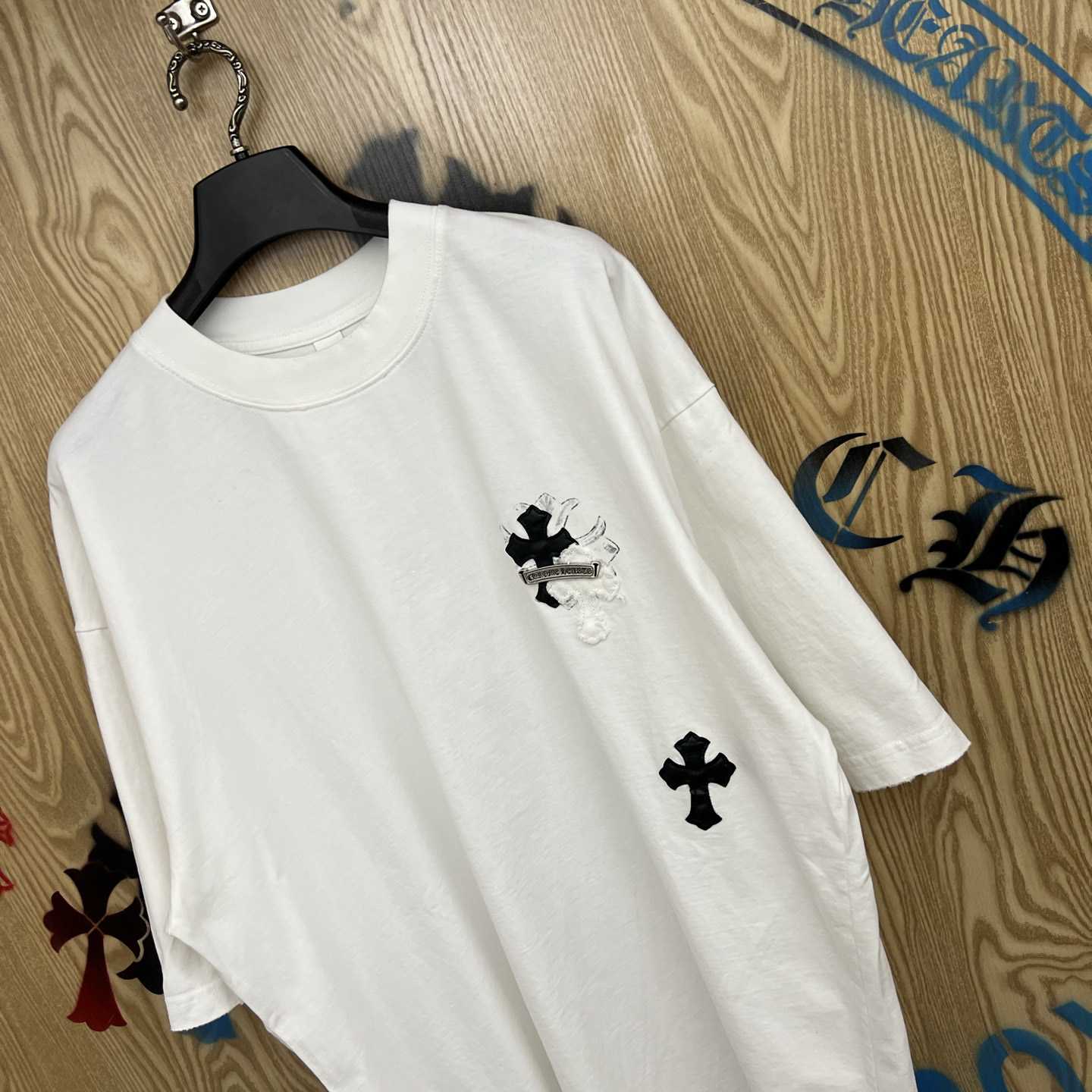 Chrome Hearts Cross Patch T-shirt 'White' - DesignerGu