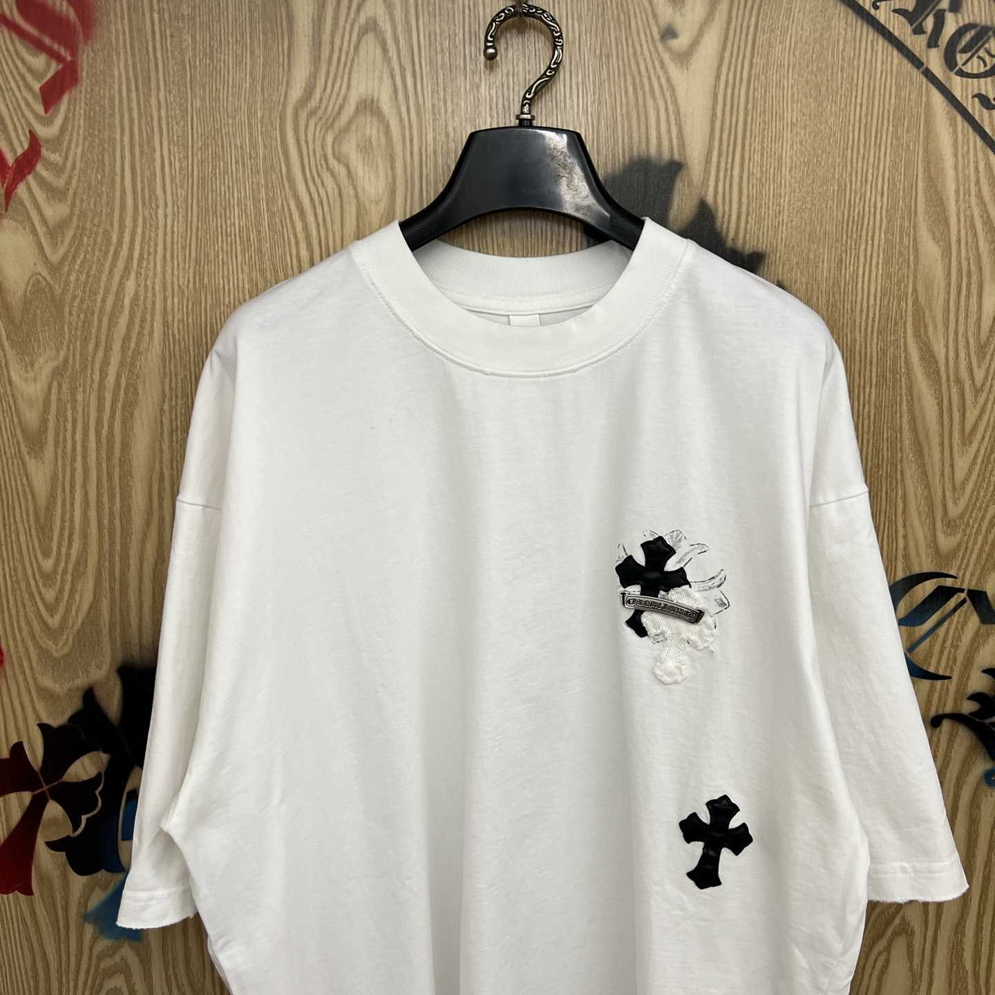 Chrome Hearts Cross Patch T-shirt 'White' - DesignerGu