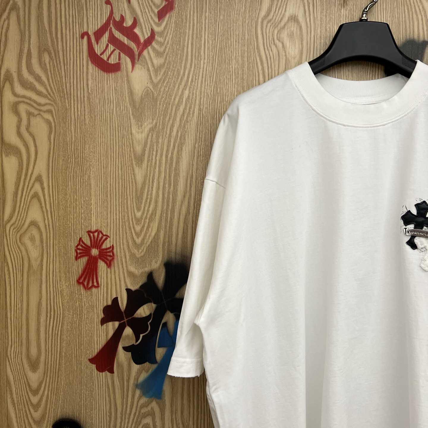 Chrome Hearts Cross Patch T-shirt 'White' - DesignerGu