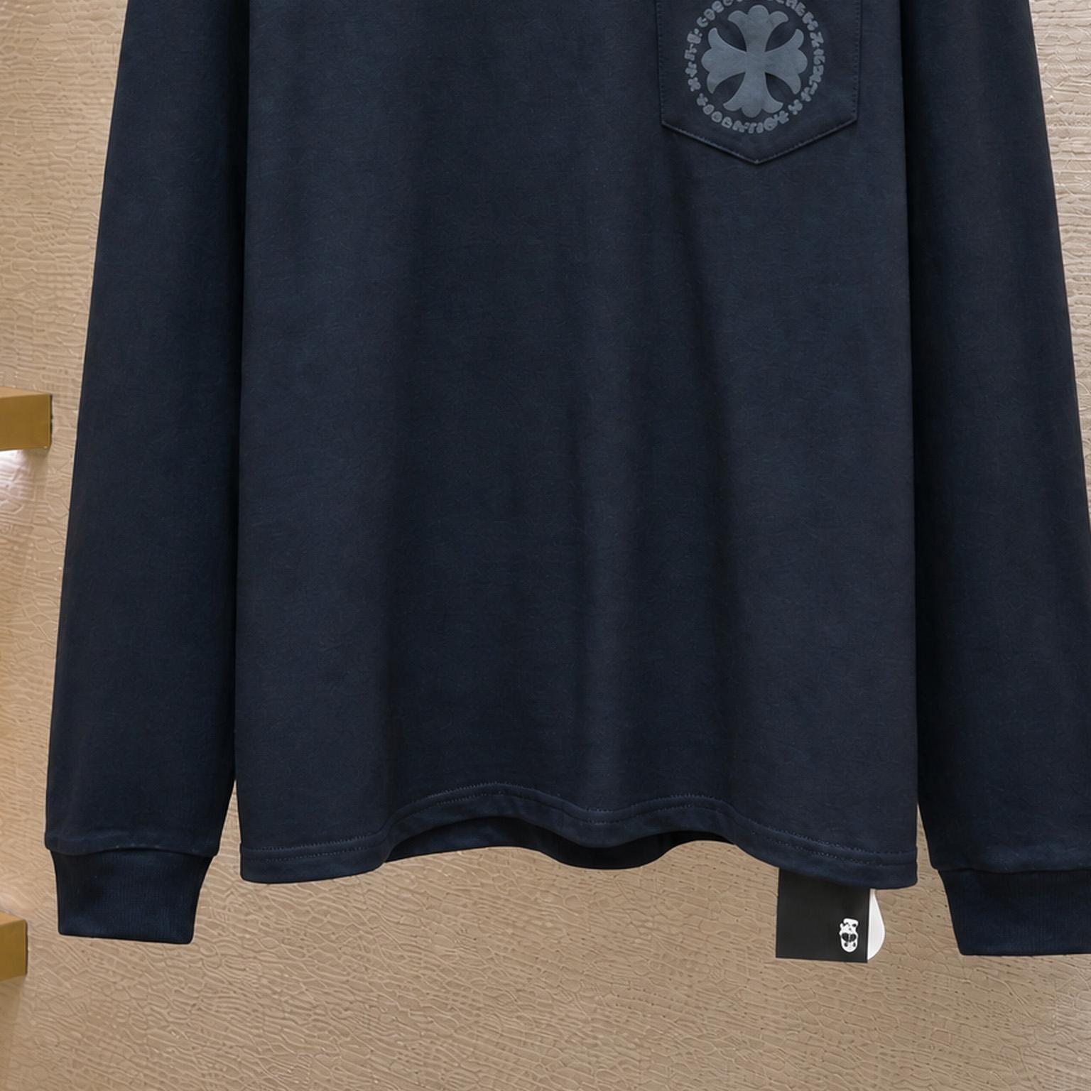 Chrome Hearts Pattern Cross Flower Circle Sanskrit Long Sleeve - DesignerGu