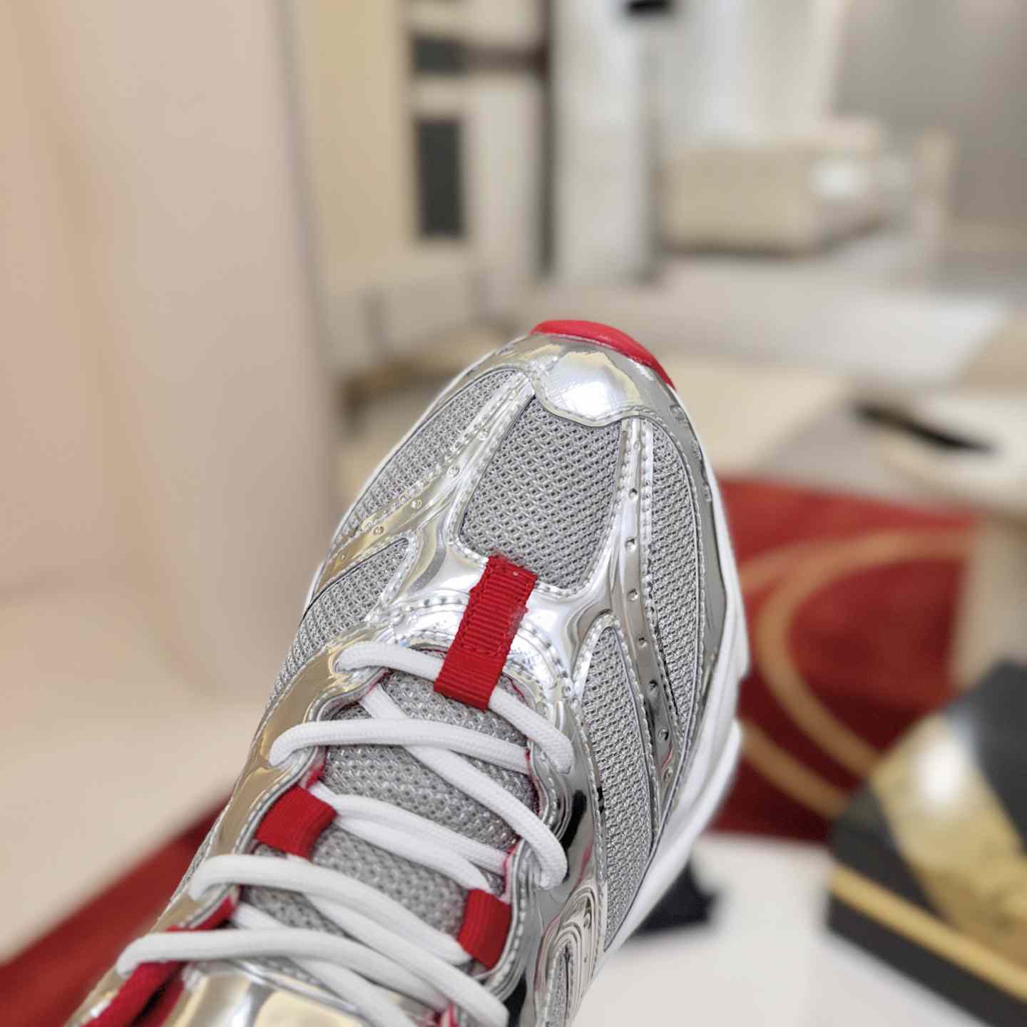 Christian Louboutin So Flo Patent Leather Sneakers - DesignerGu
