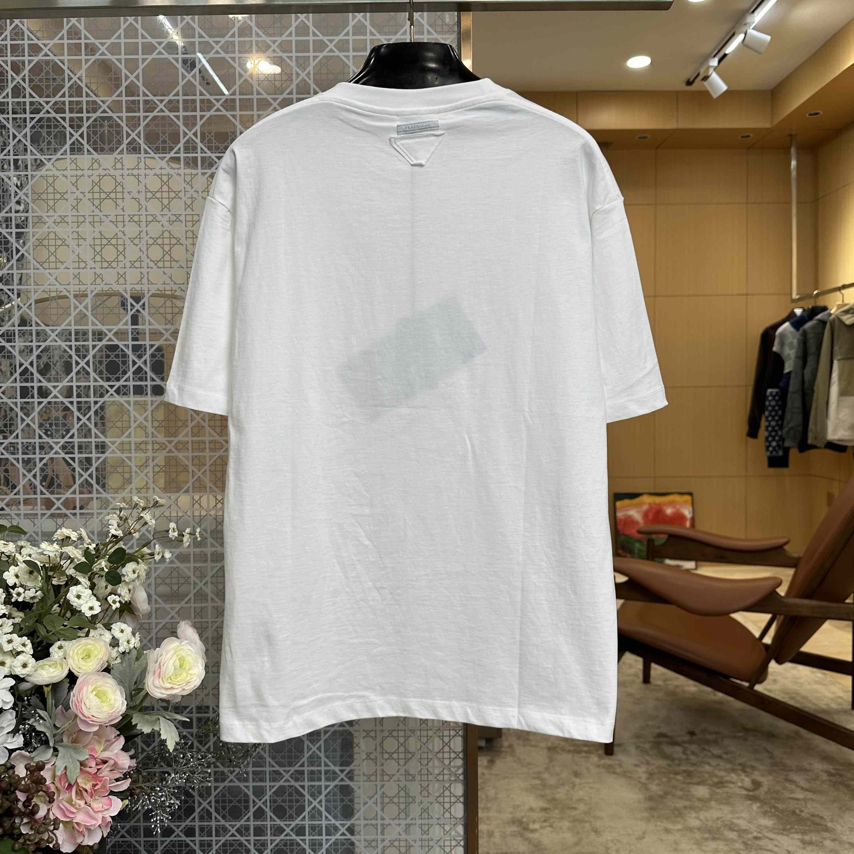 Prada Cotton Jersey T-Shirts - DesignerGu