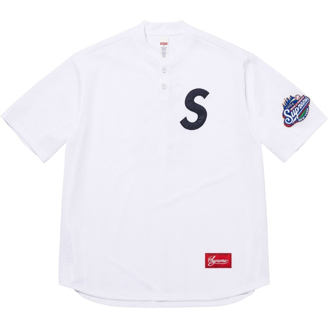 Supreme S Logo Baseball Henley - DesignerGu