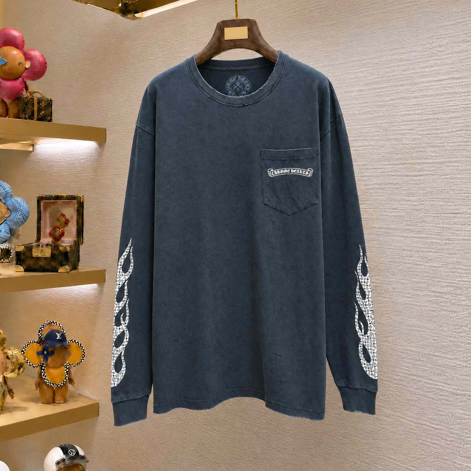 Chrome Hearts Flame Sleeve Long Sleeve  - DesignerGu