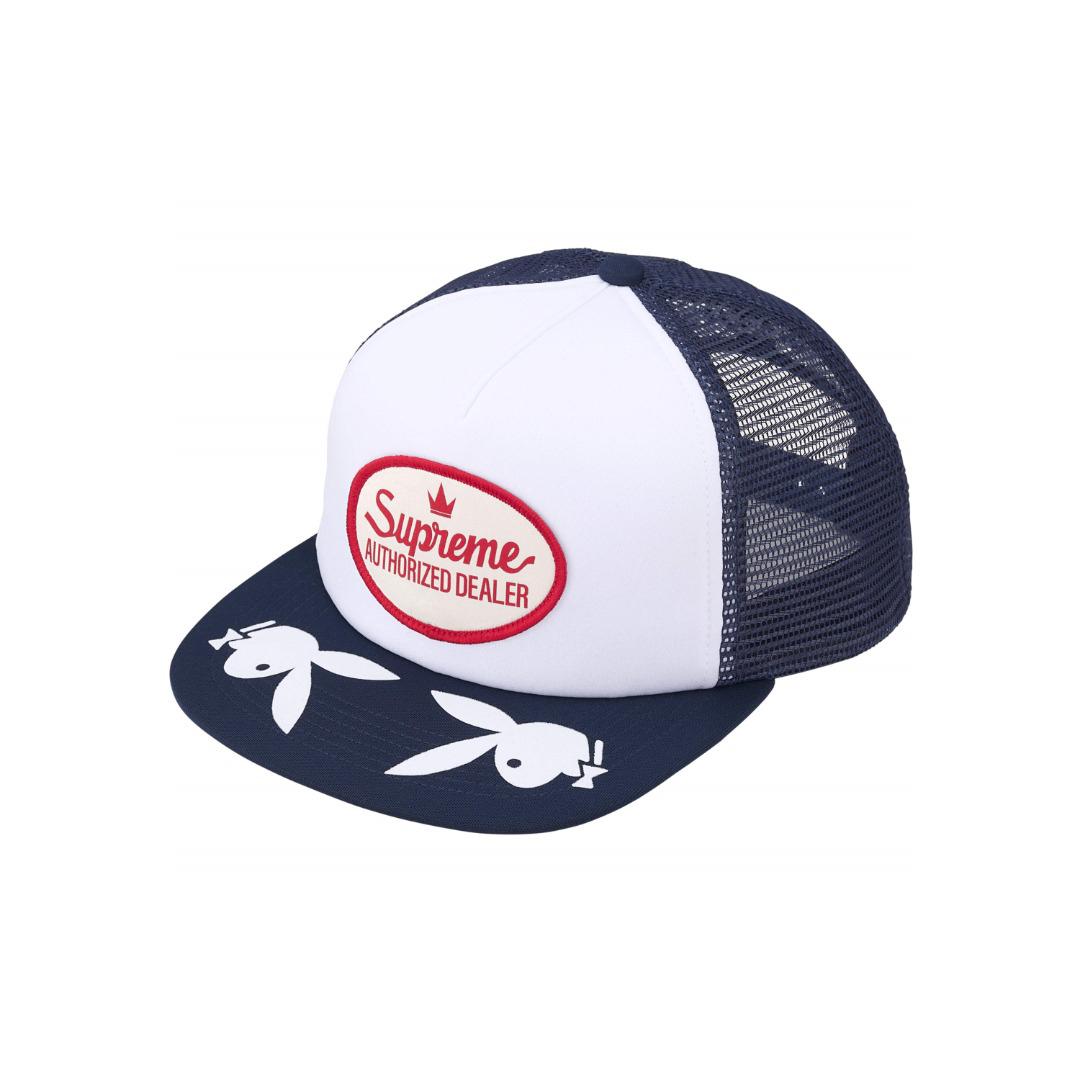 Supreme x Playboy Mesh Back 5-Panel 'Navy' - DesignerGu