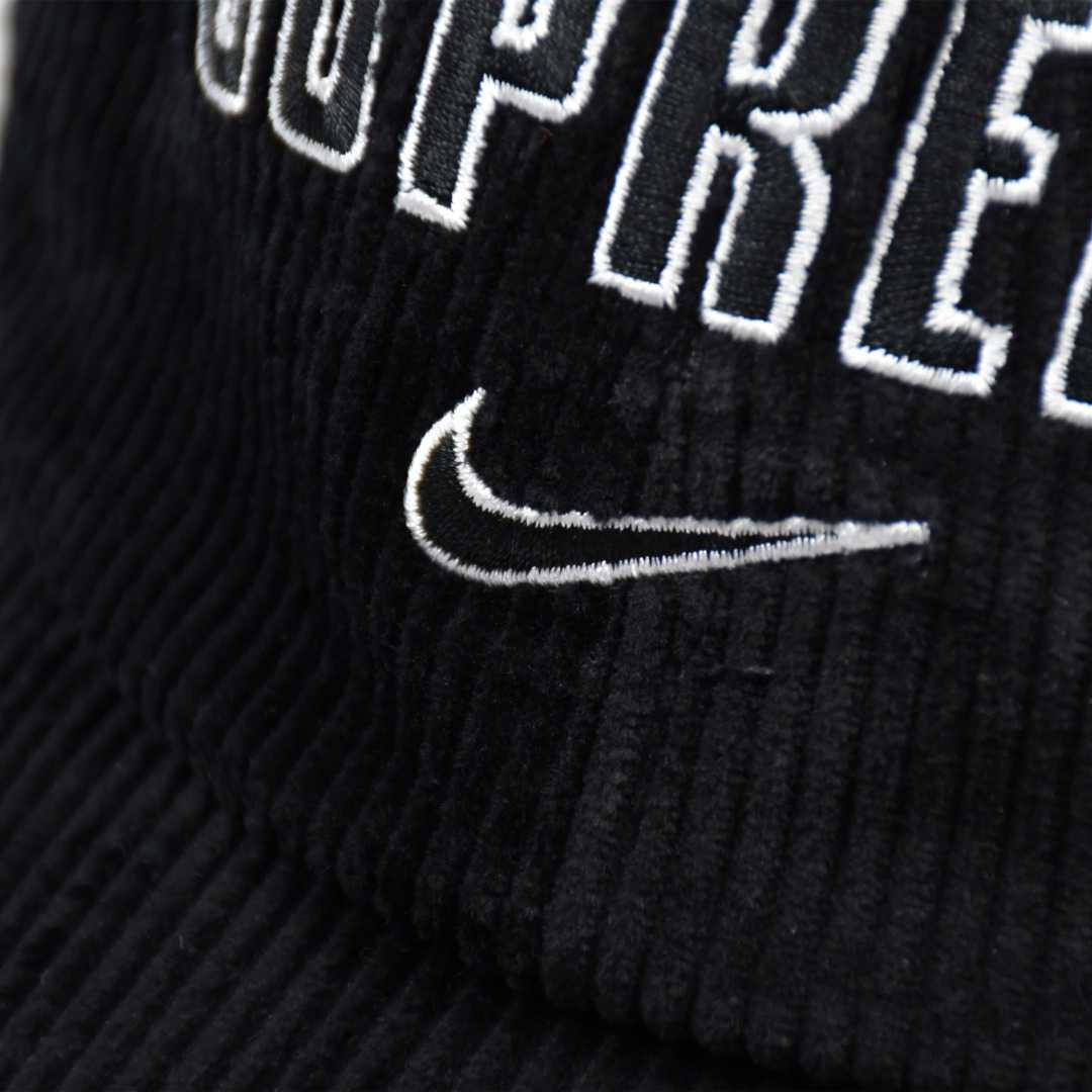 Supreme x Nike Arc Corduroy 6-Panel 'Black' - DesignerGu