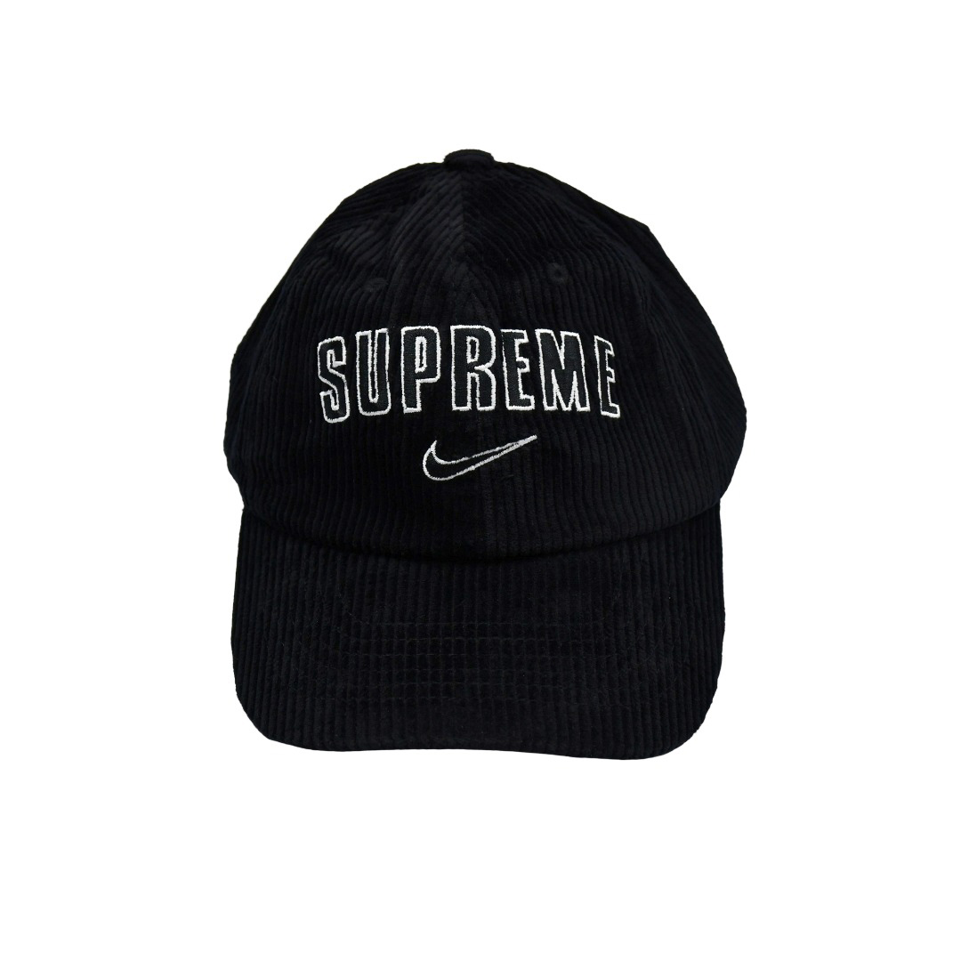 Supreme x Nike Arc Corduroy 6-Panel 'Black' - DesignerGu