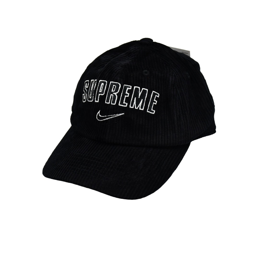 Supreme x Nike Arc Corduroy 6-Panel 'Black' - DesignerGu