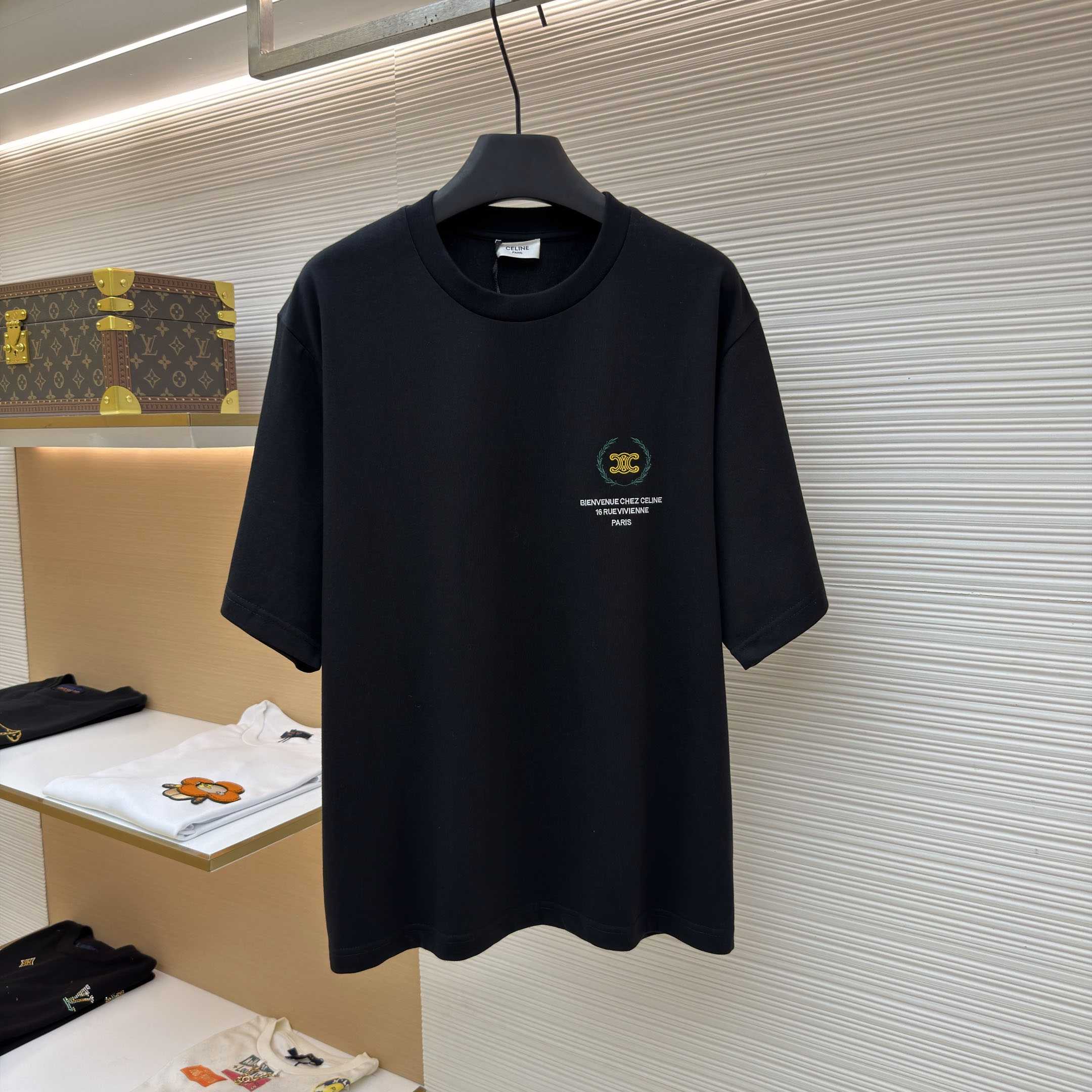 Celine T-shirt IN Cotton Jersey - DesignerGu