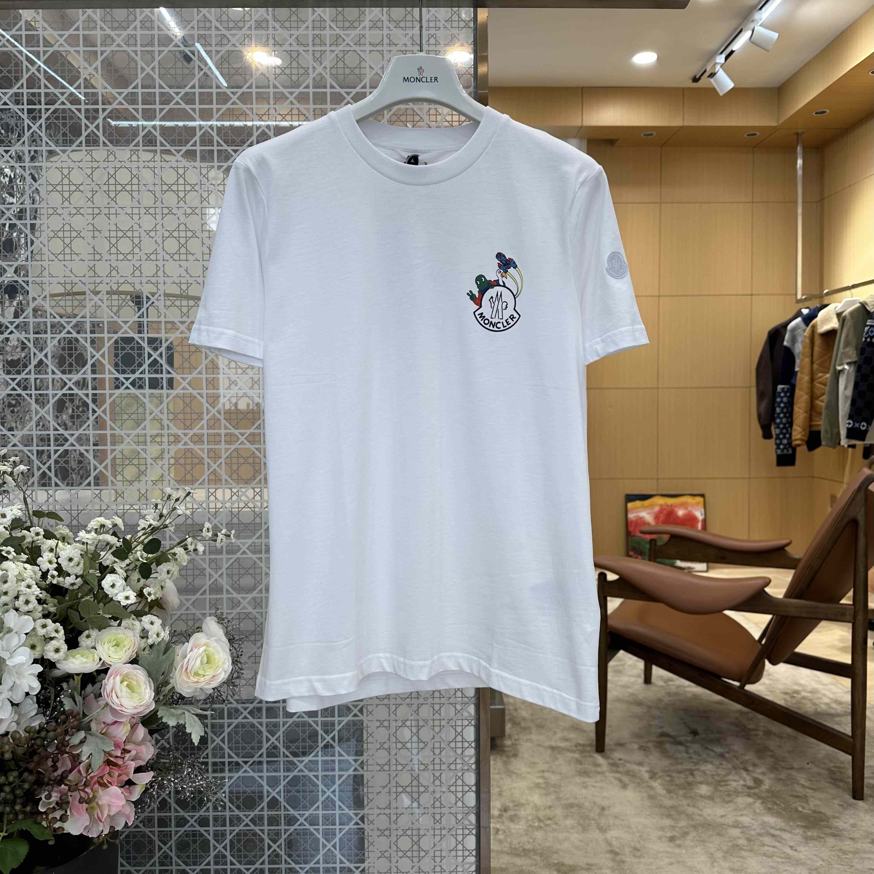 Moncler Space MonDuck Cotton T-Shirt - DesignerGu