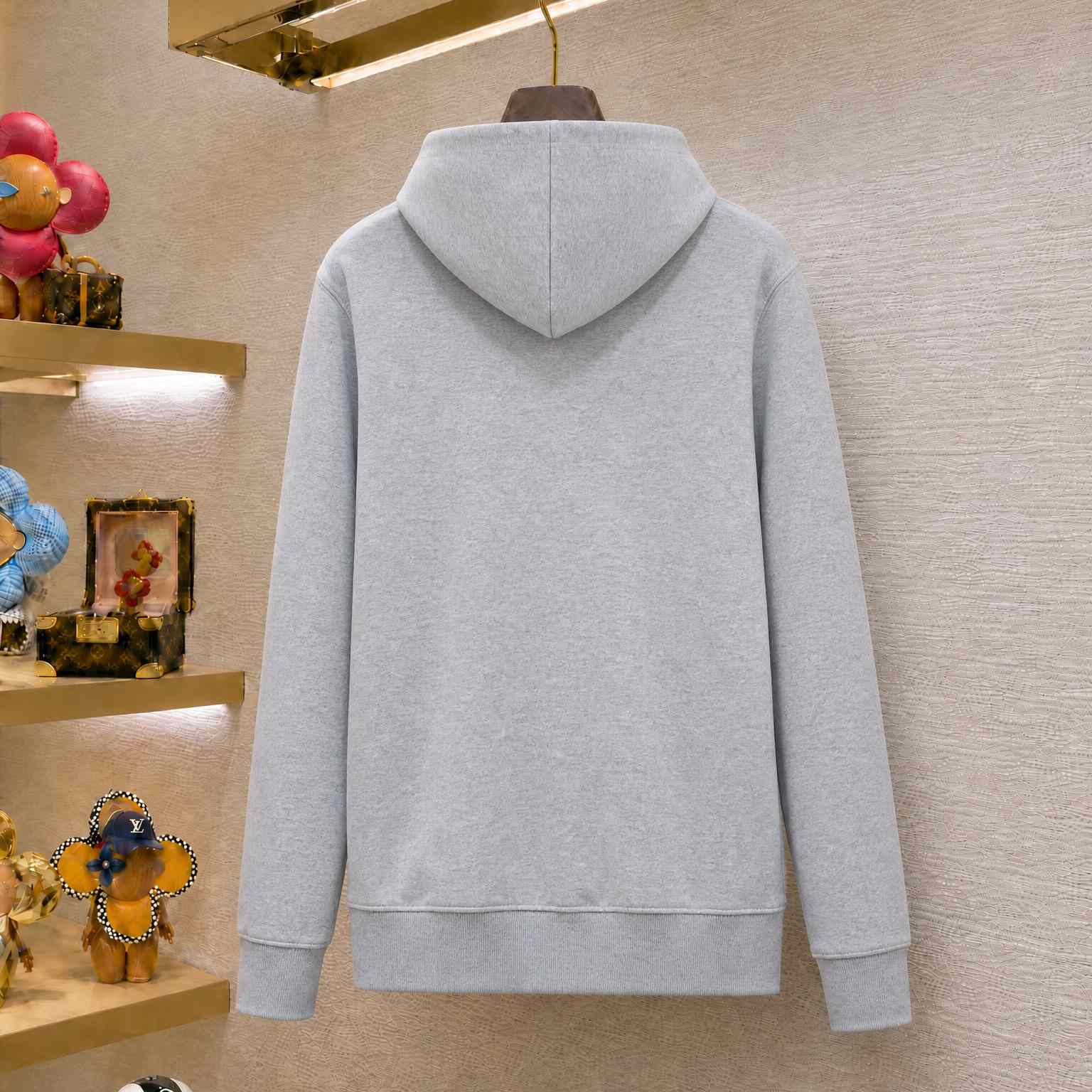 Dior Hooded Sweatshirt with Dior Blason Embroidery, Relaxed Fit - DesignerGu