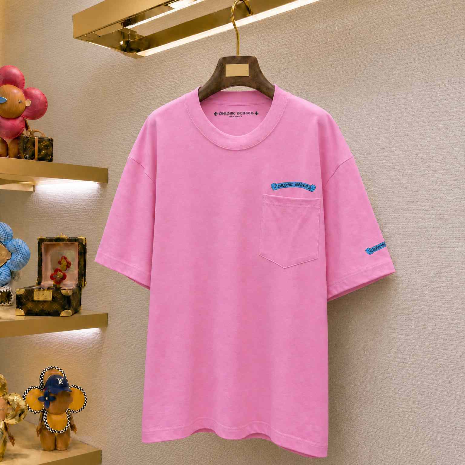 Chrome Hearts  Scroll Label Pocket T-Shirt   - DesignerGu
