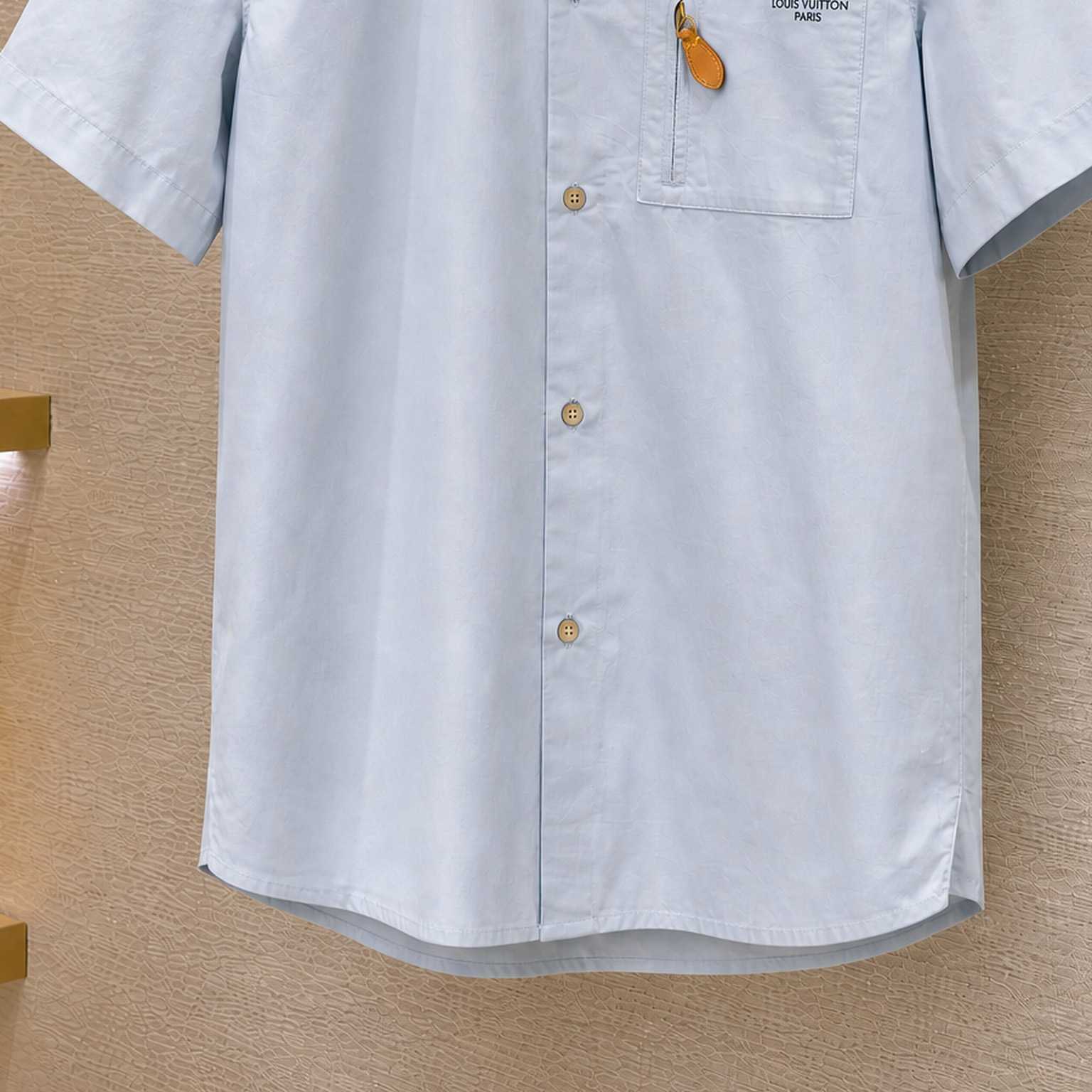 Louis Vuitton Short-Sleeved Shirt With Zipper Pocket - DesignerGu