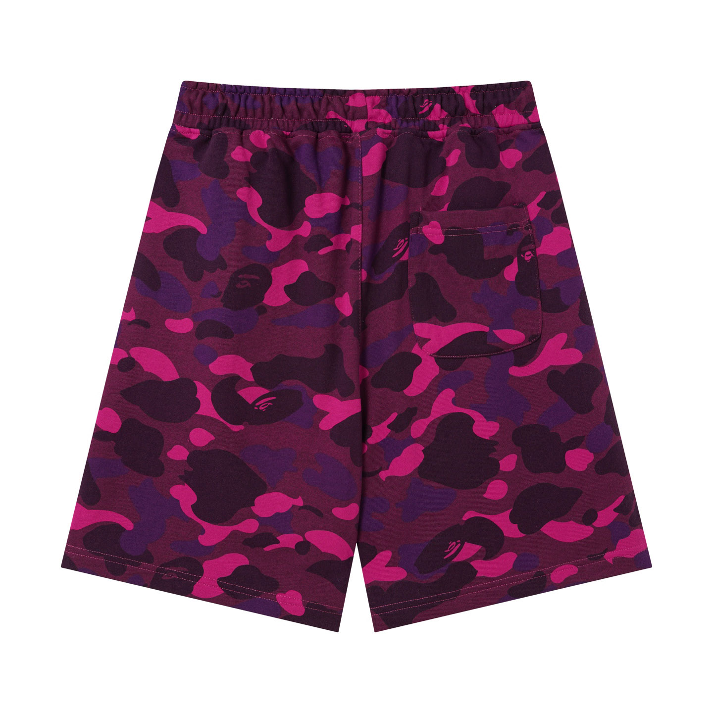 Bape Color Camo Metal Ape Head Relaxed Fit Sweat Shorts  - DesignerGu