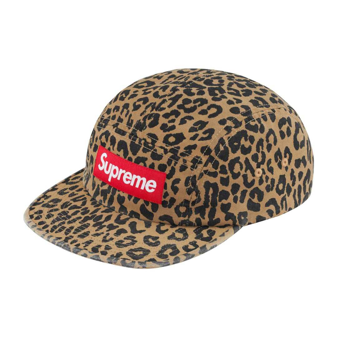 Supreme Washed Chino Twill Camp Cap 'Leopard' - DesignerGu