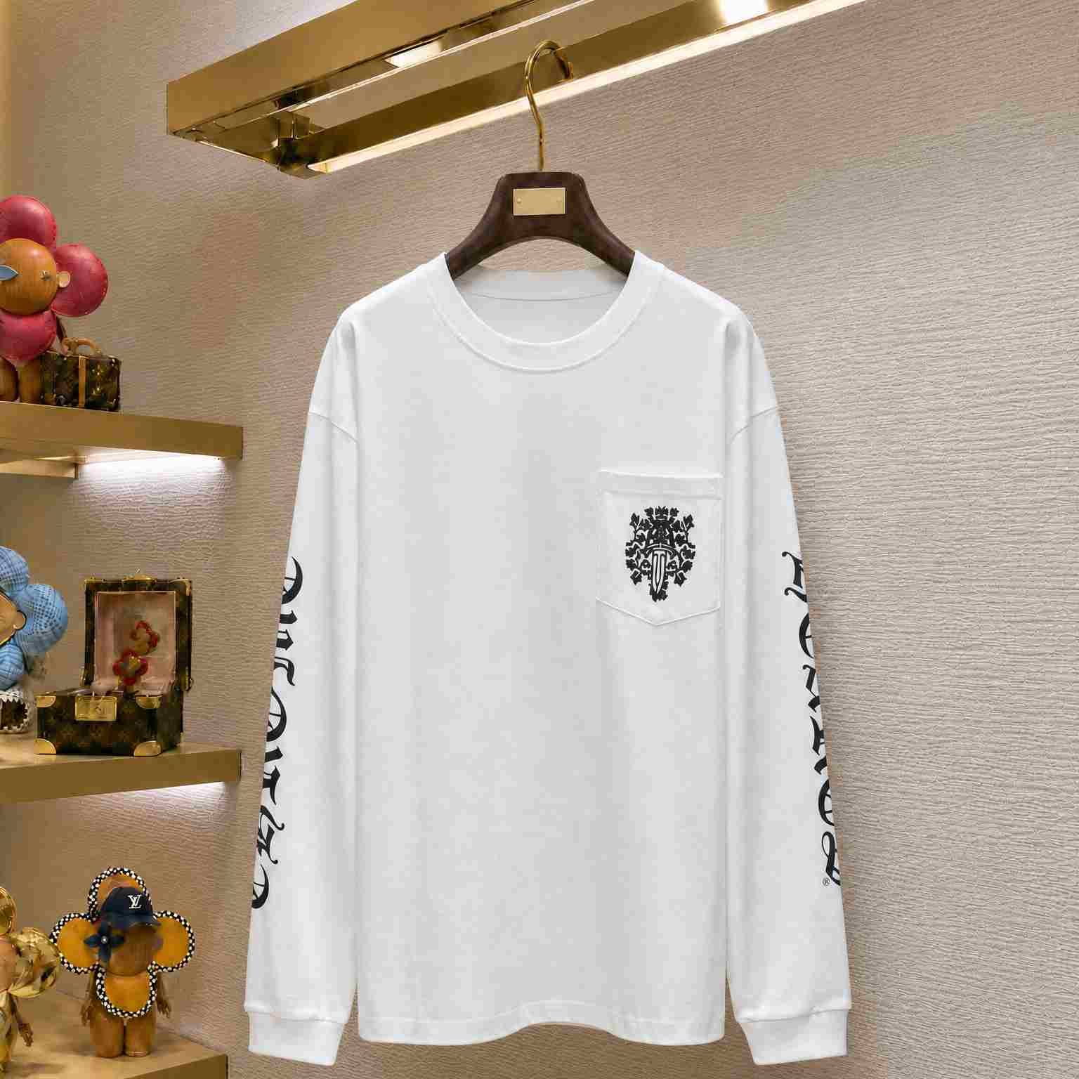 Chrome Hearts Dagger Waffle Thermal Long Sleeve Tee - DesignerGu