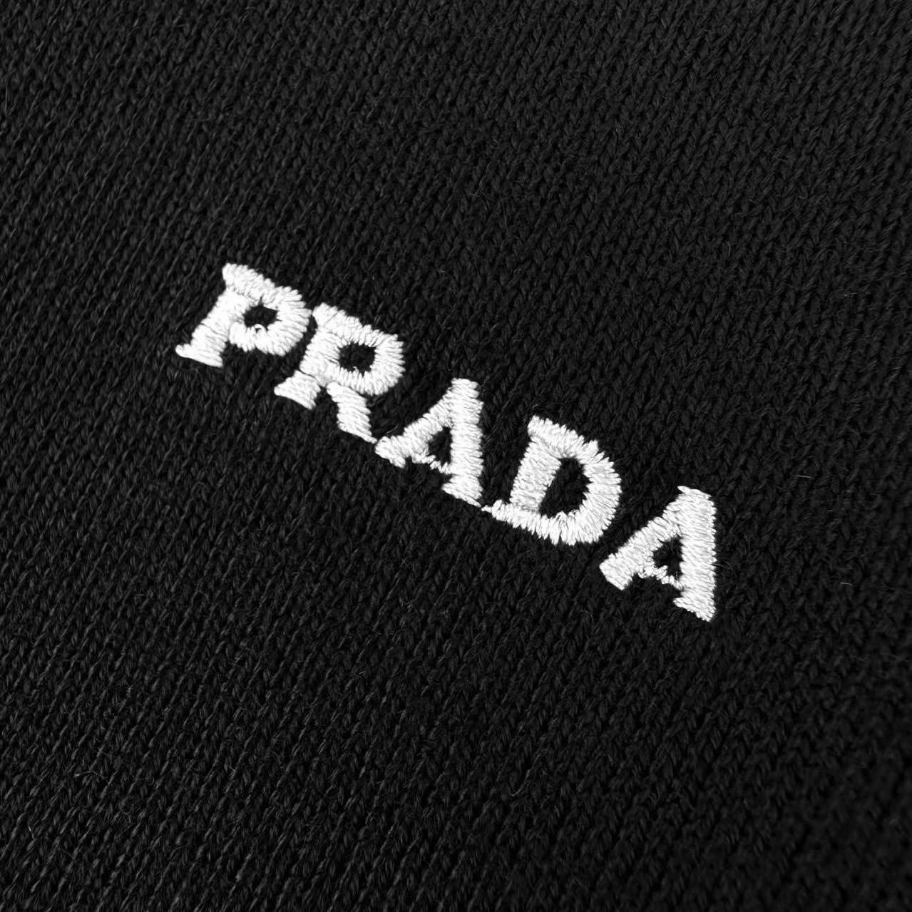 Prada Virgin Wool Polo Sweater - DesignerGu