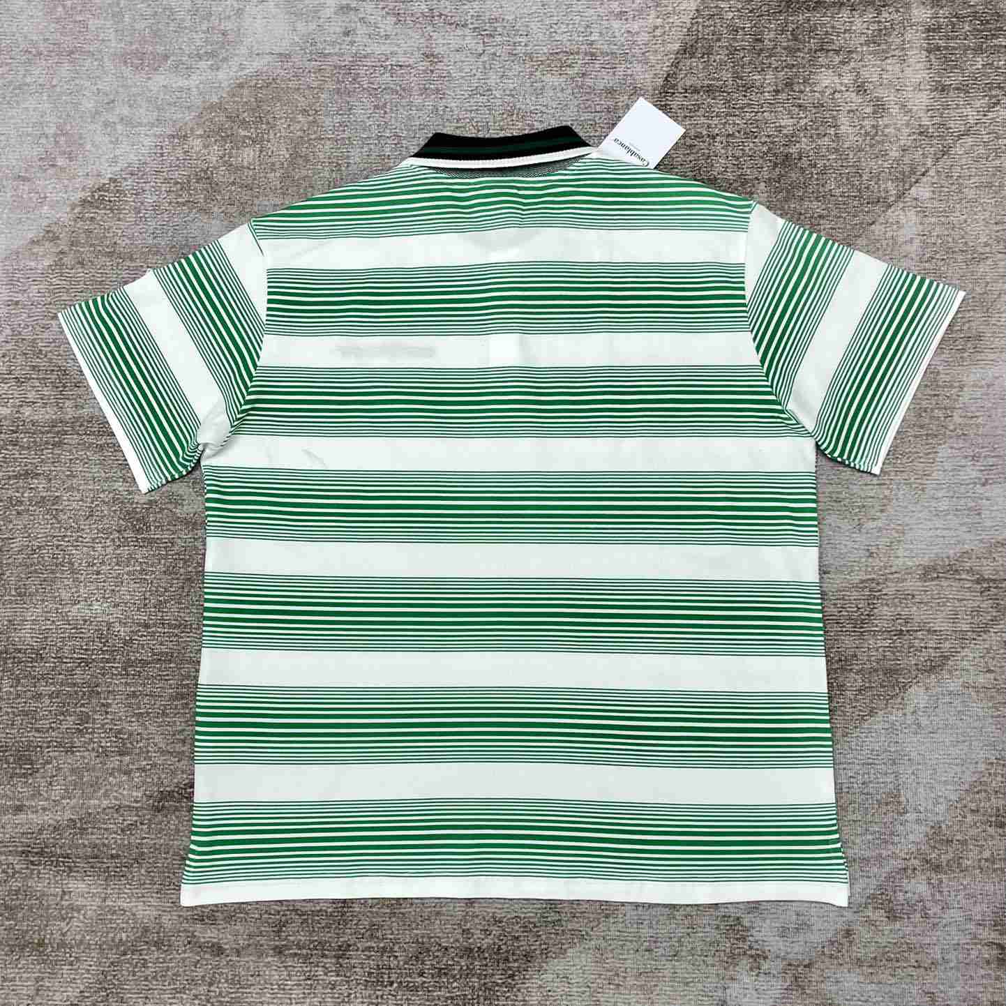 Casablanca White Gradient Stripe Polo C814 - DesignerGu