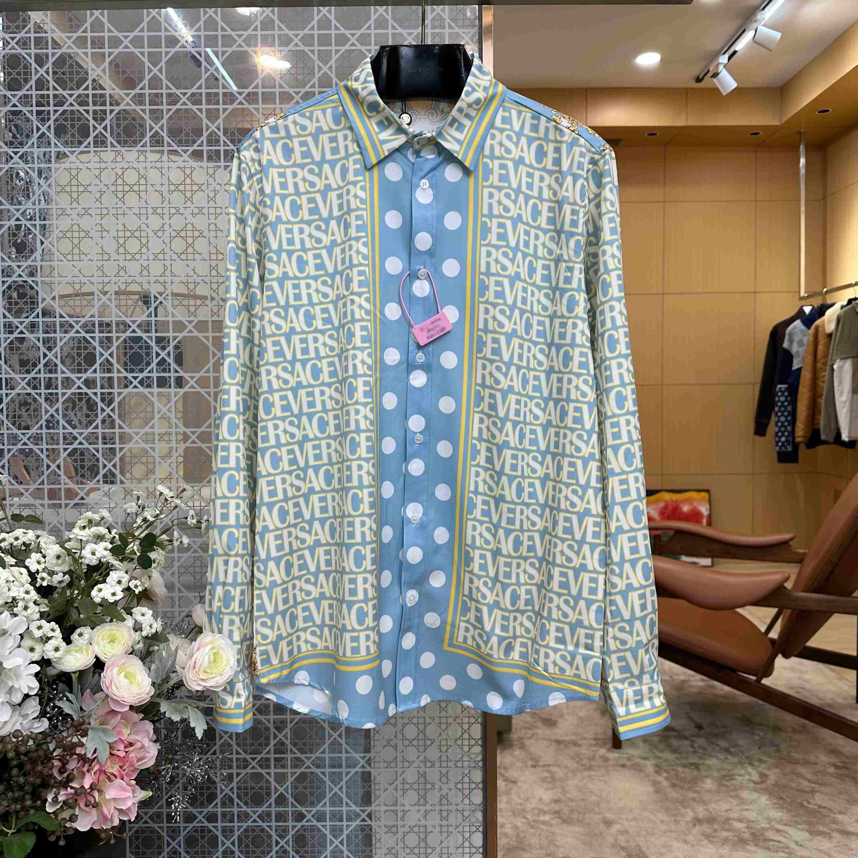 Versace Allover Silk Shirt - DesignerGu