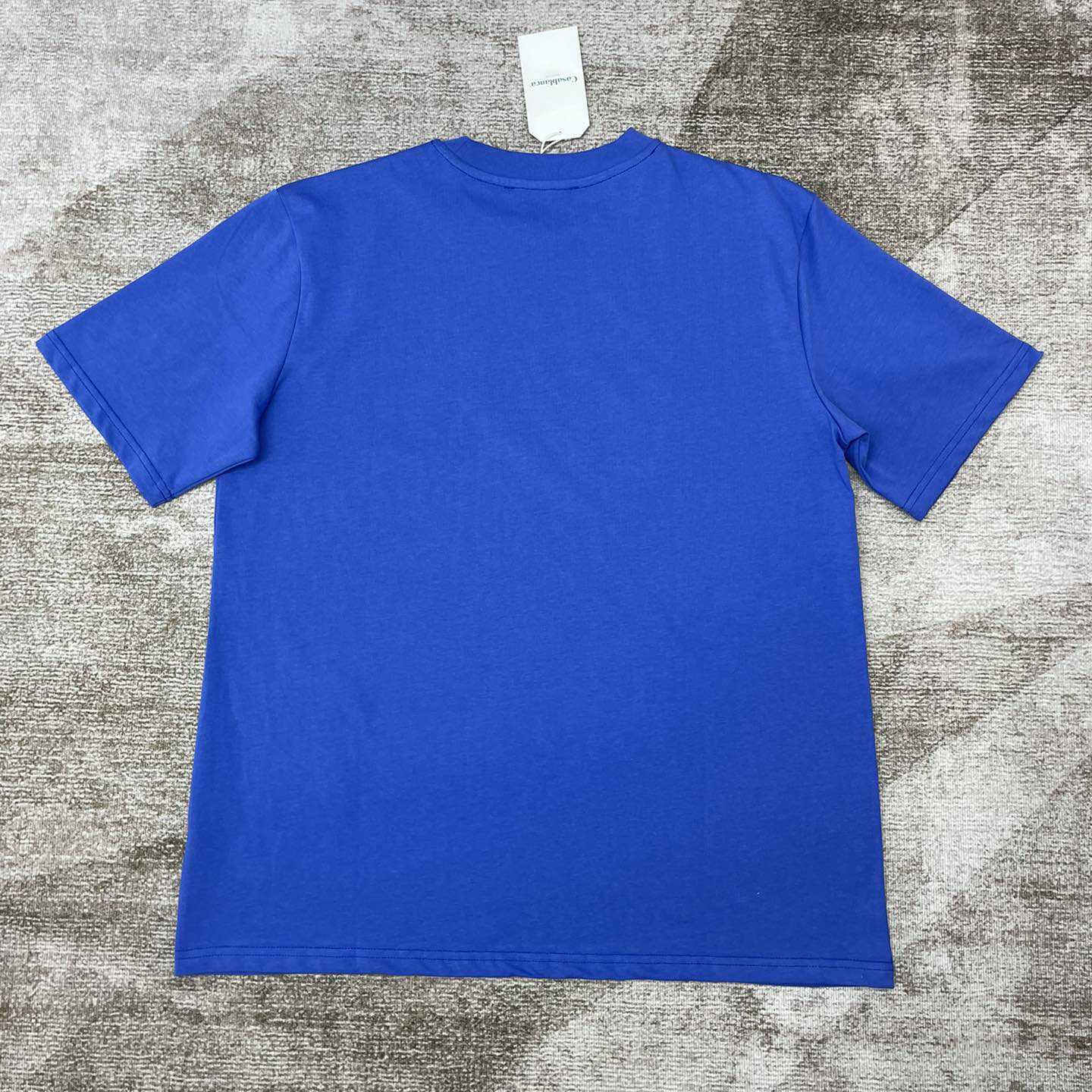 Casablanca Blue T-shirt Drapeau De Colombes With Print CA5040  - DesignerGu