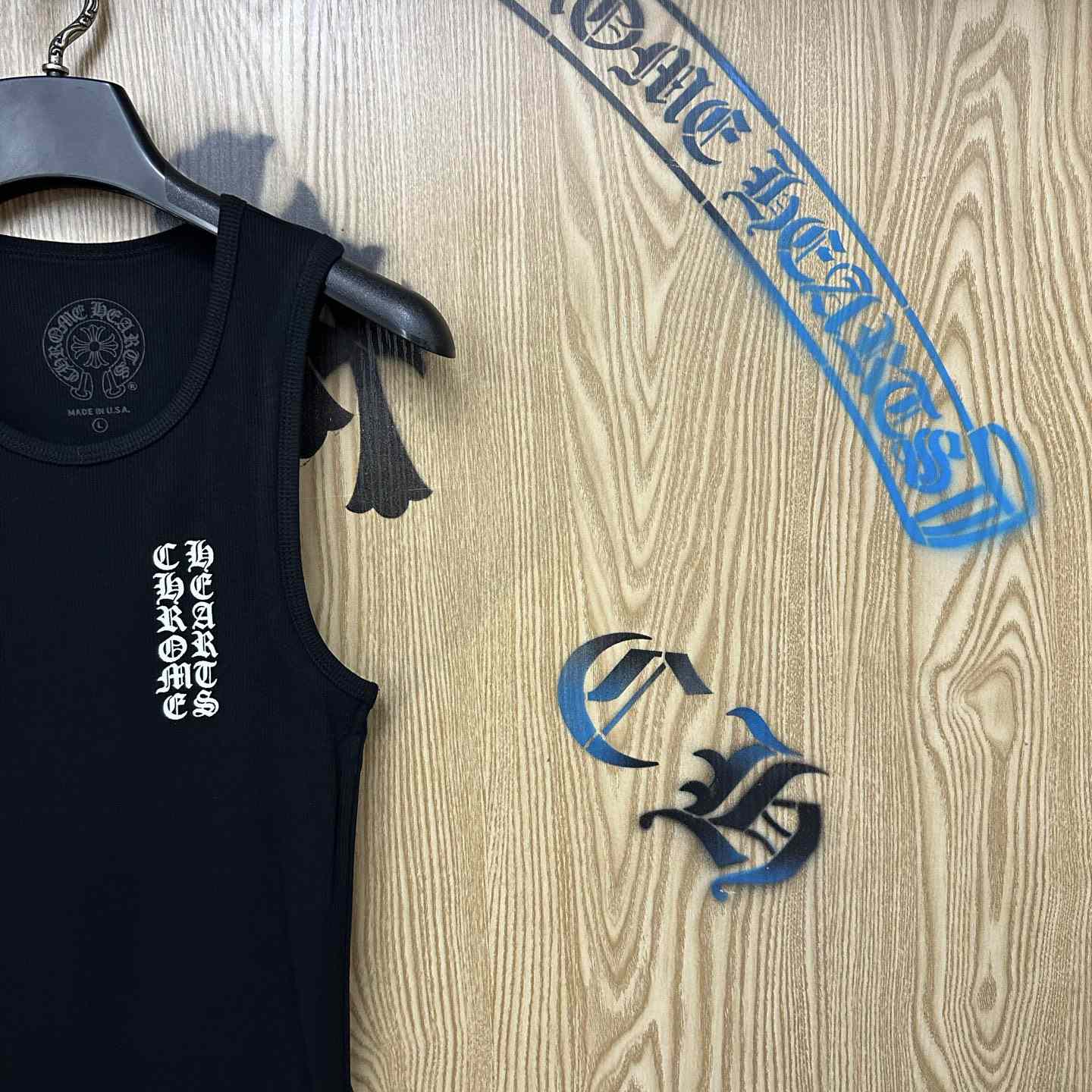 Chrome Hearts Eye Chart Logo Tank Top - DesignerGu